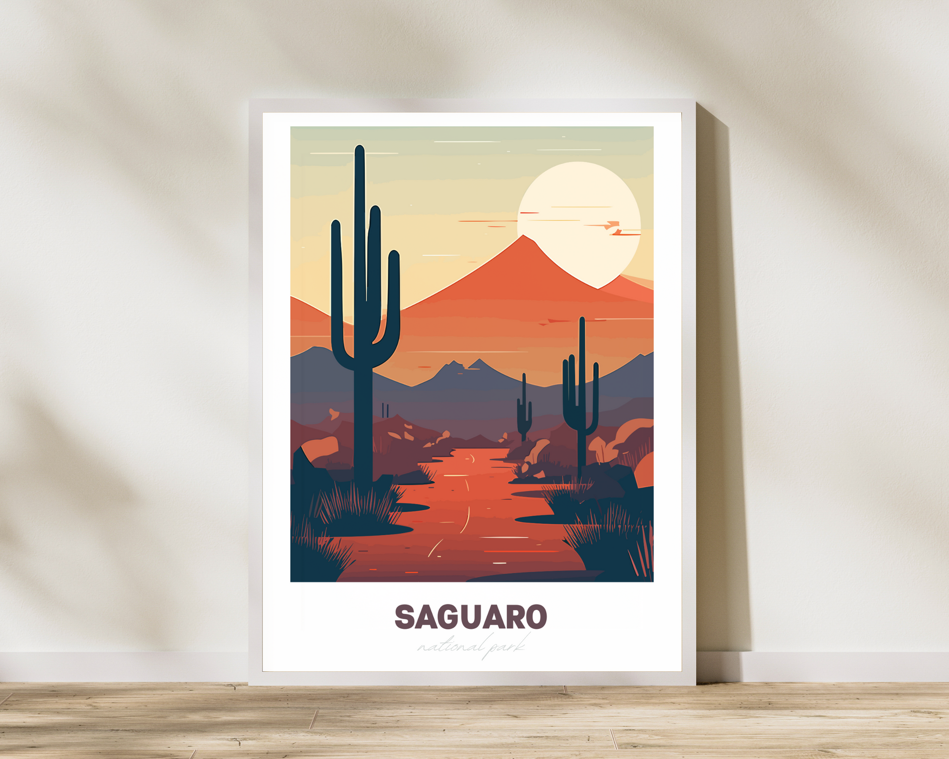 Saguaro National Park Travel Poster Print - Pitchers Design