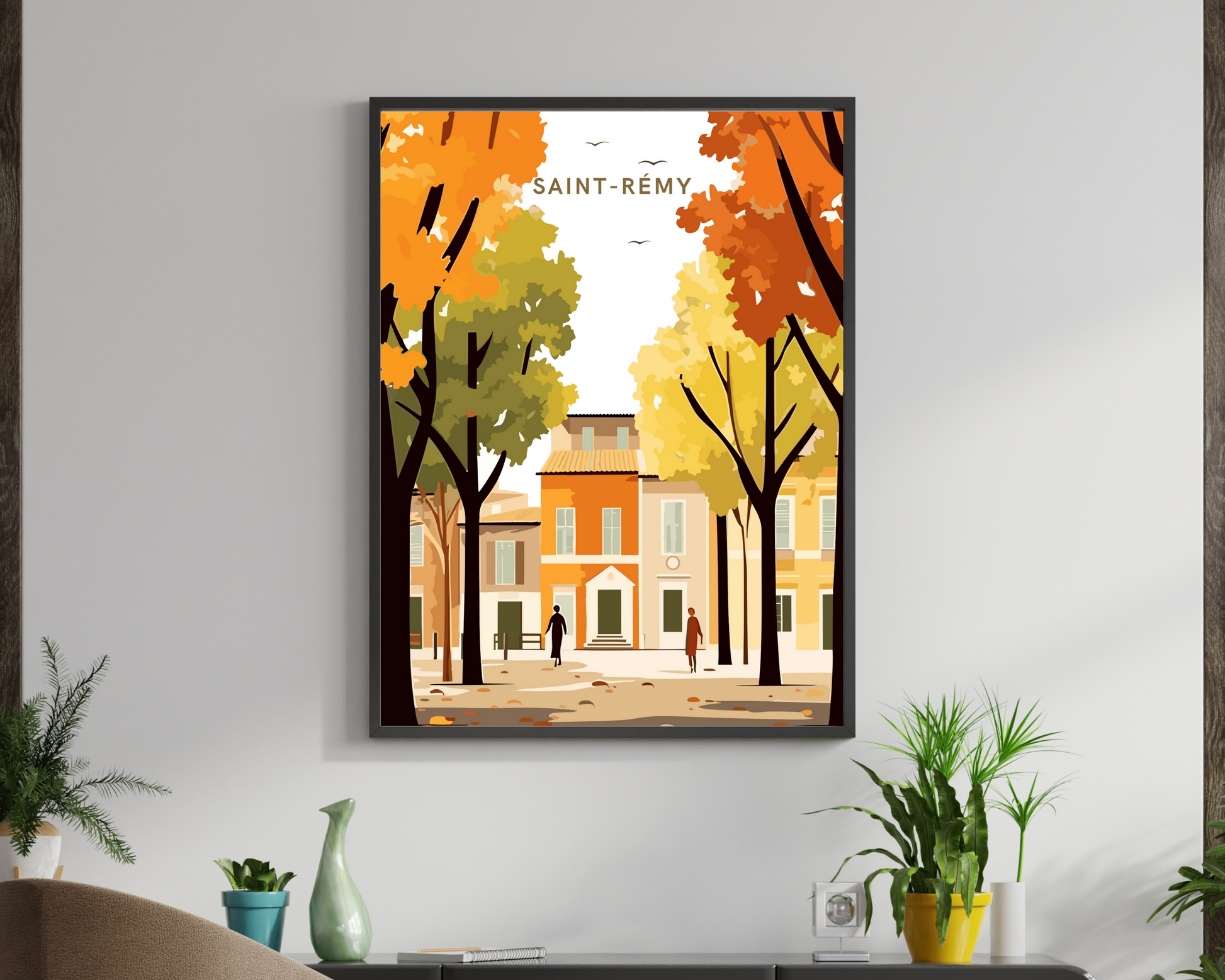 Saint-Remy-de-Provence France Travel Poster Print - Pitchers Design