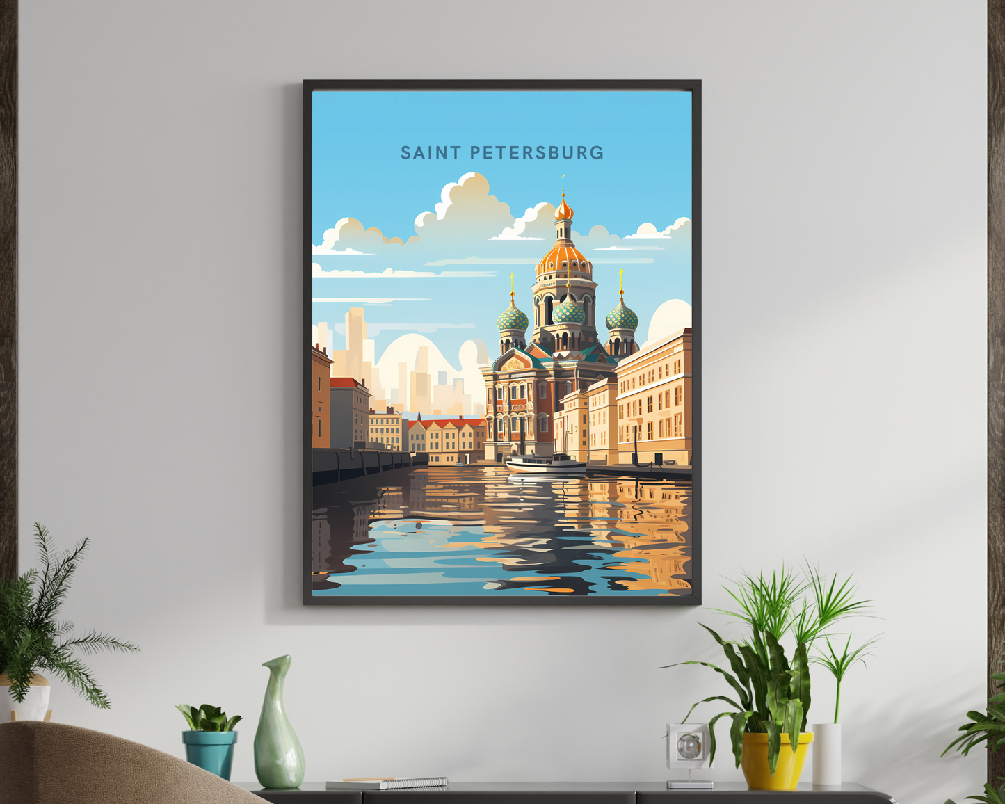 Saint Petersburg Russia Travel Poster Print - Pitchers Design