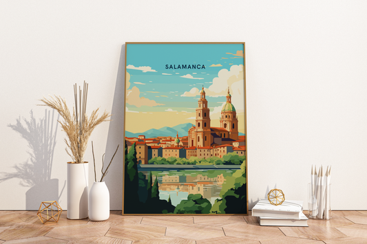 Salamanca Spain Travel Print Poster - Pitchers Design