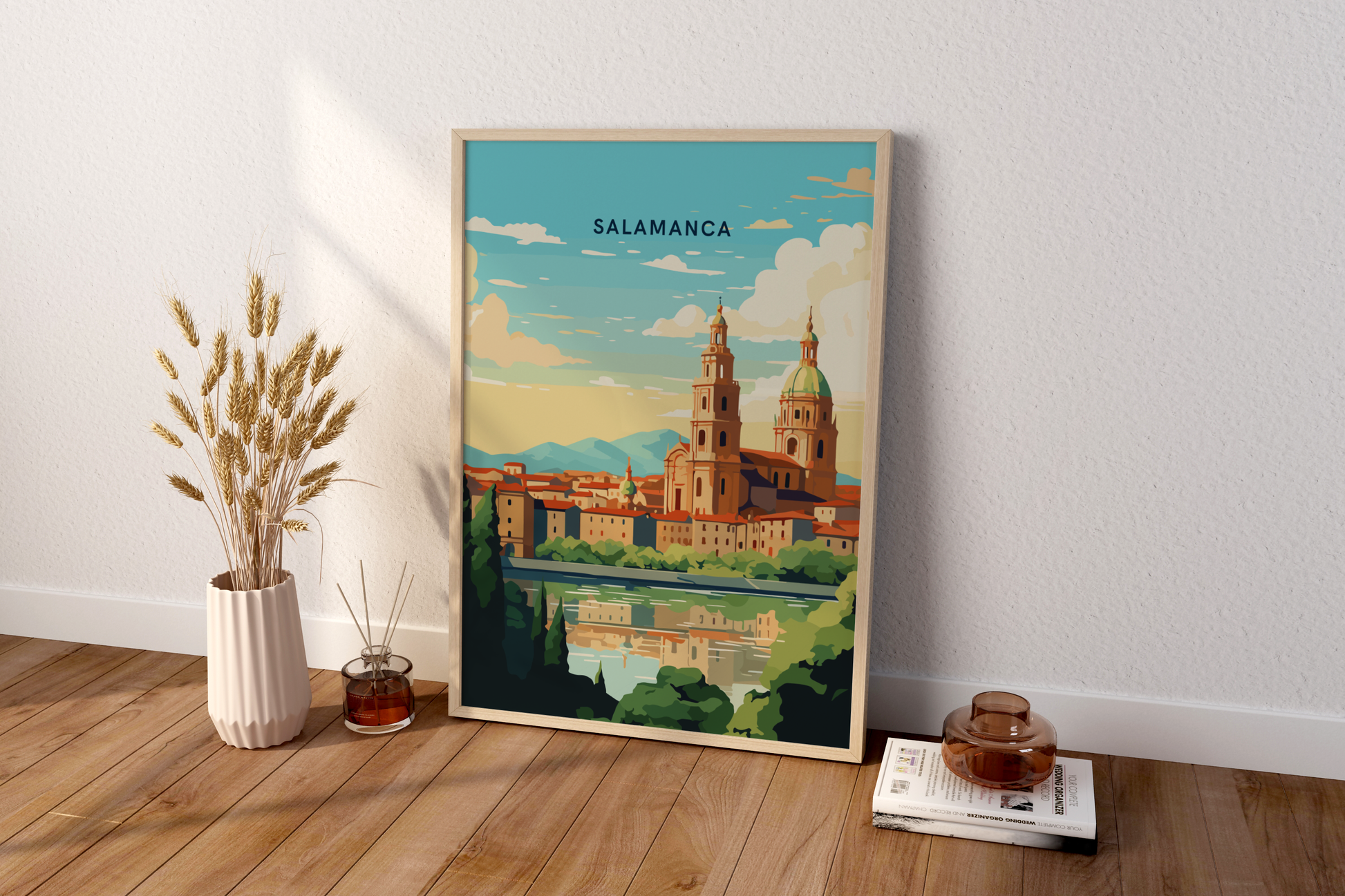 Salamanca Spain Travel Print Poster - Pitchers Design