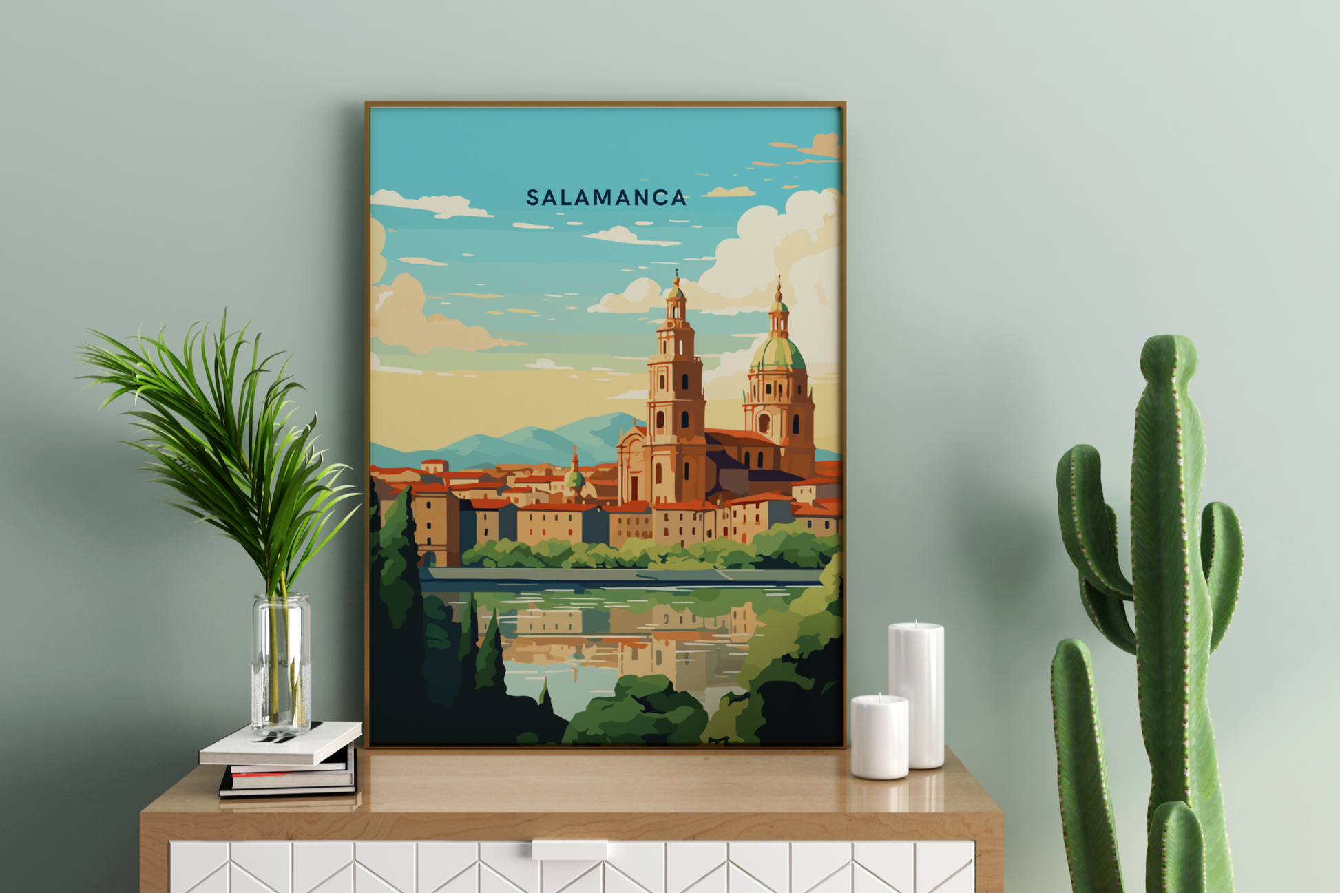 Salamanca Spain Travel Print Poster - Pitchers Design