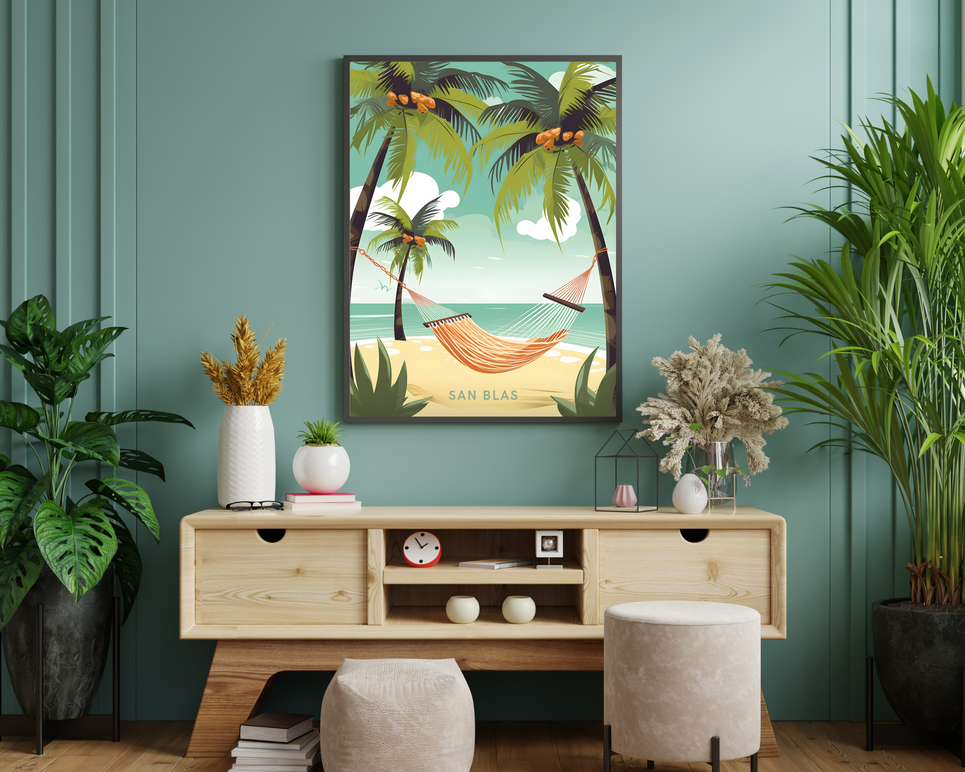 San Blas Islands Travel Poster Print - Pitchers Design