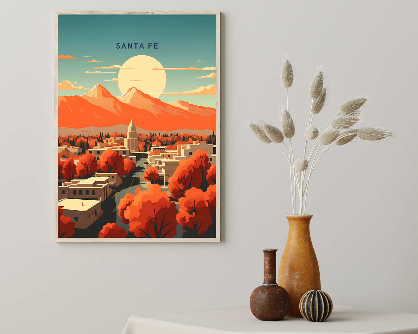 Santa Fe Florida USA Travel Poster Print - Pitchers Design