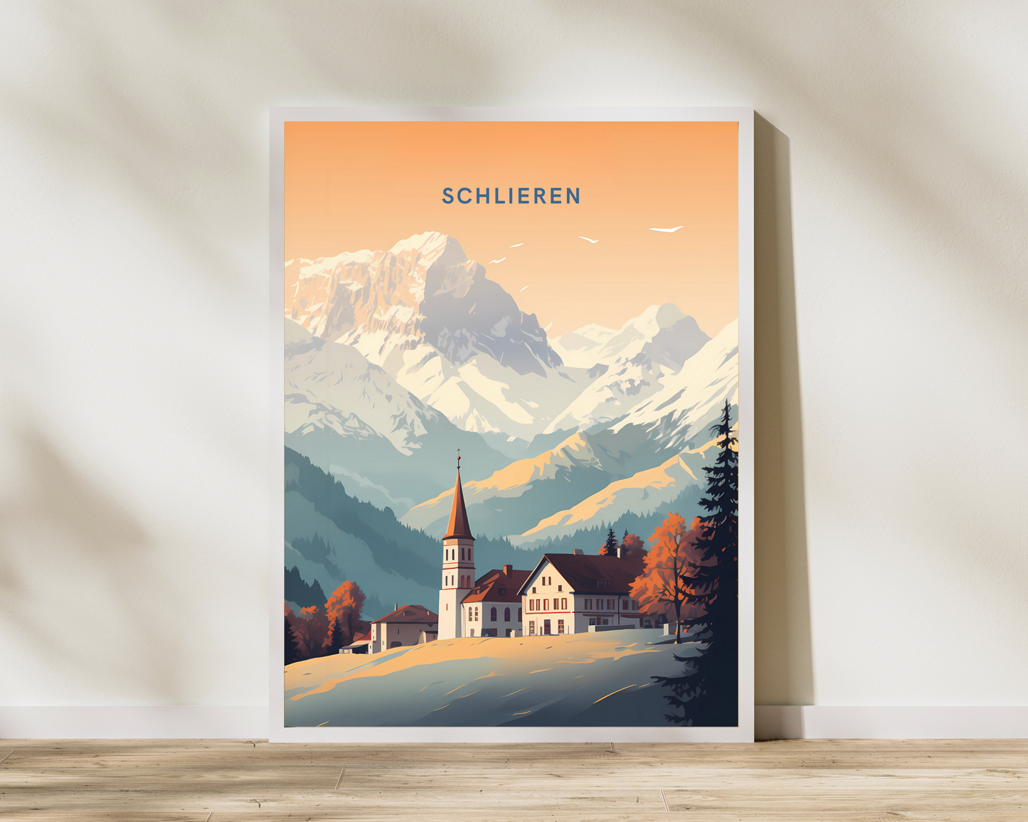 Schlieren Switzerland Travel Poster Print - Pitchers Design