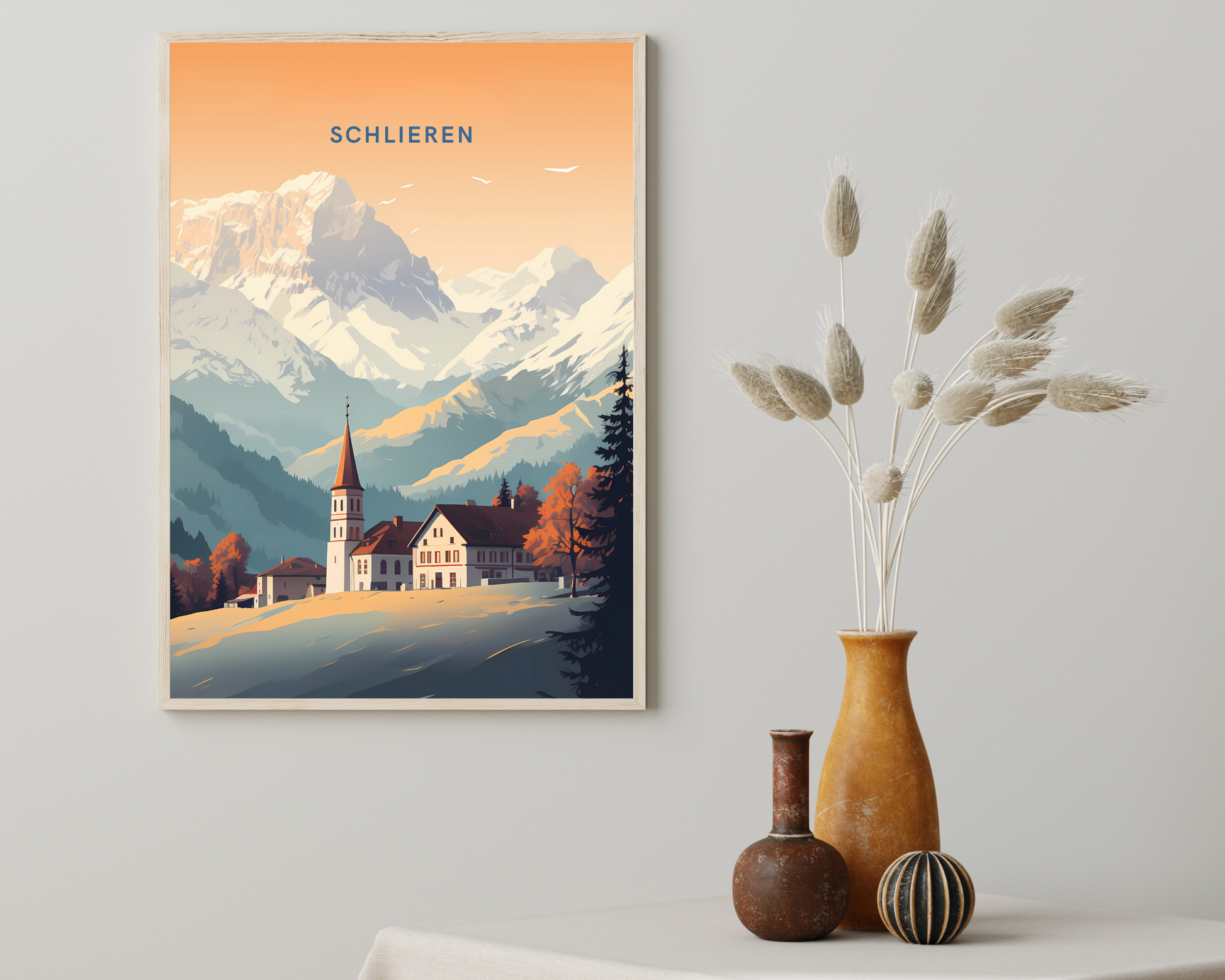 Schlieren Switzerland Travel Poster Print - Pitchers Design