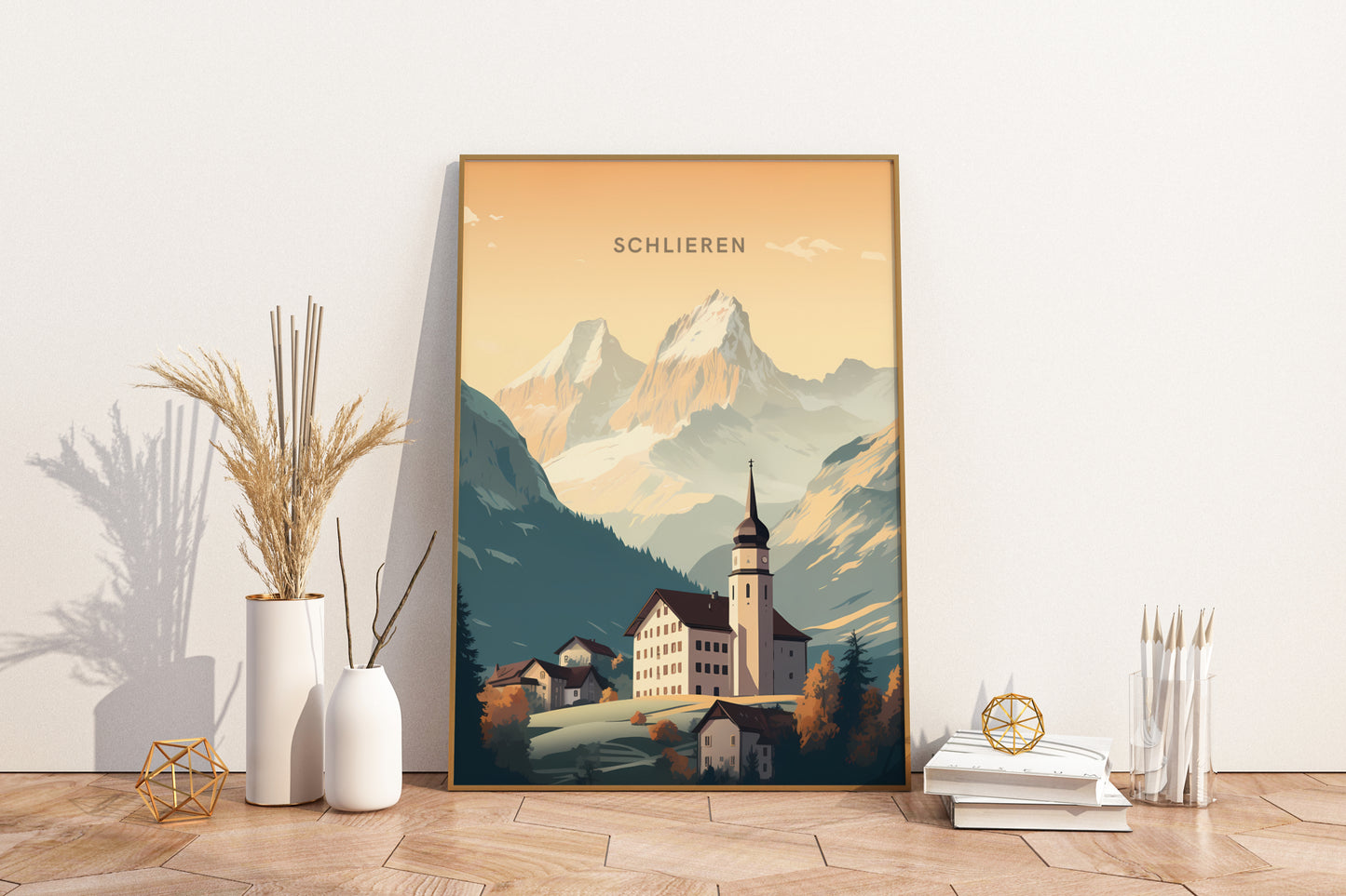 Schlieren Switzerland Travel Poster Print - Pitchers Design