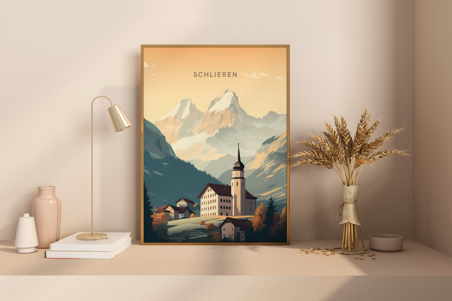 Schlieren Switzerland Travel Poster Print - Pitchers Design