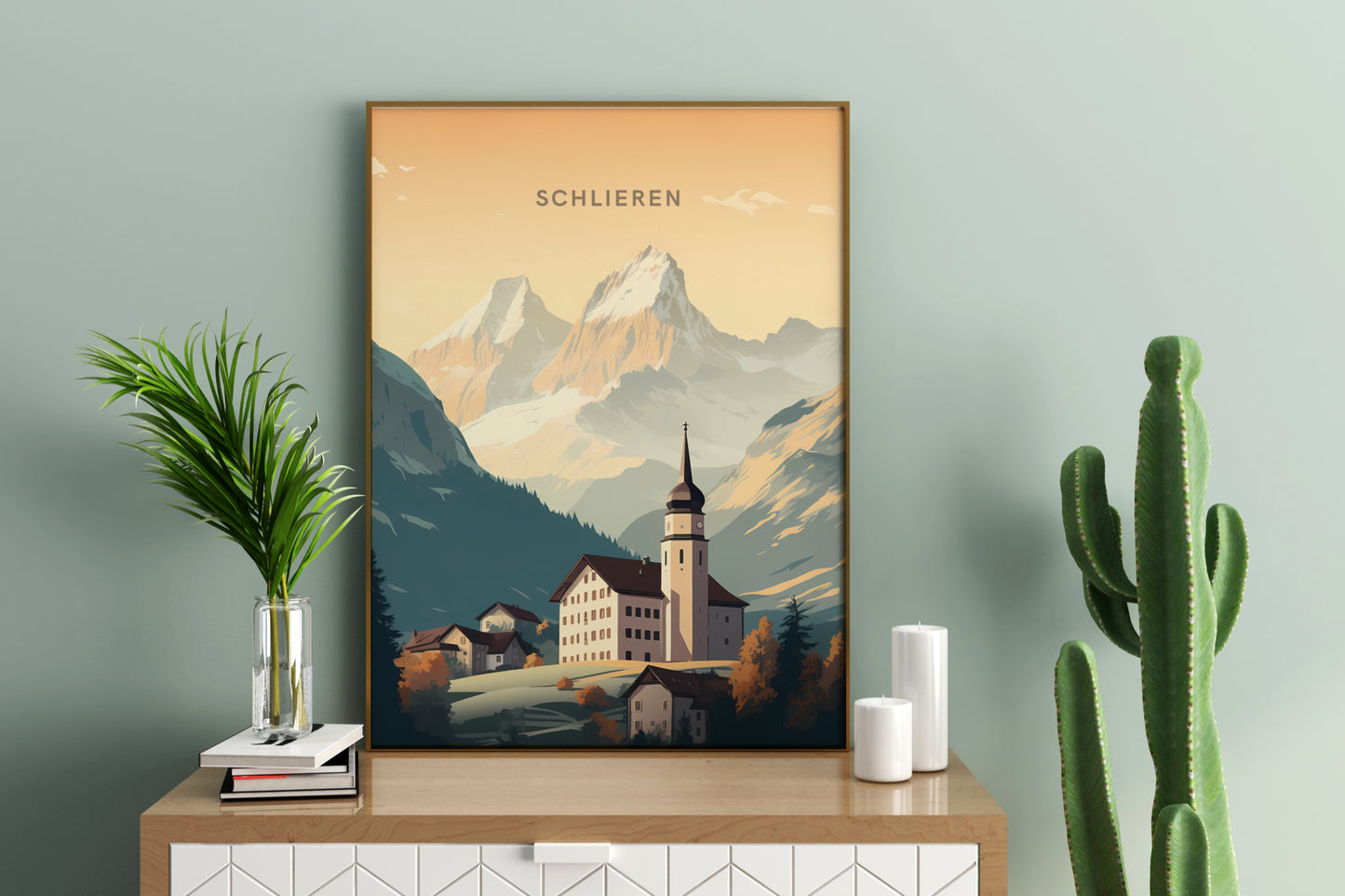 Schlieren Switzerland Travel Poster Print - Pitchers Design