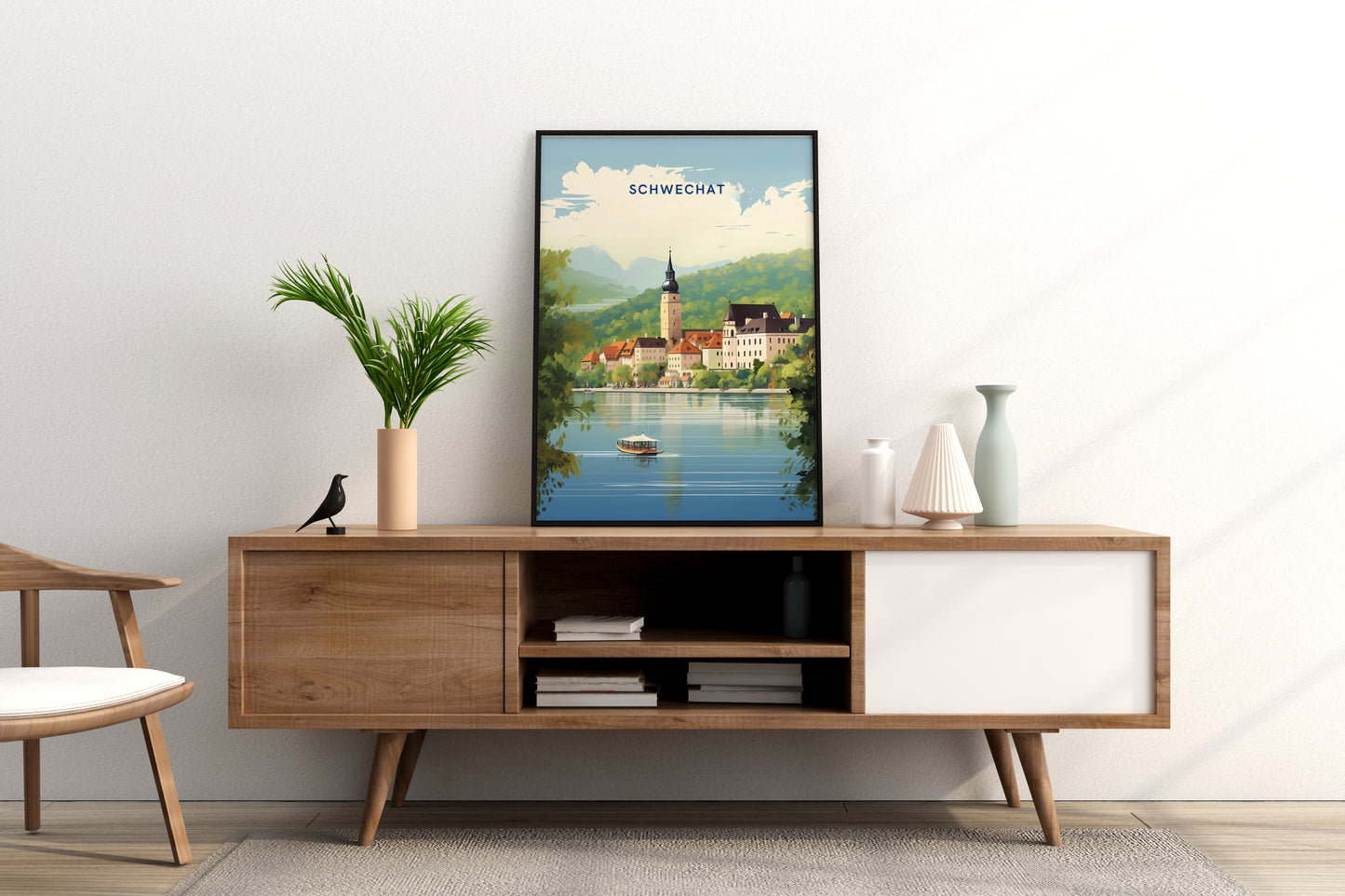 Schwechat Austria Travel Print Poster - Pitchers Design