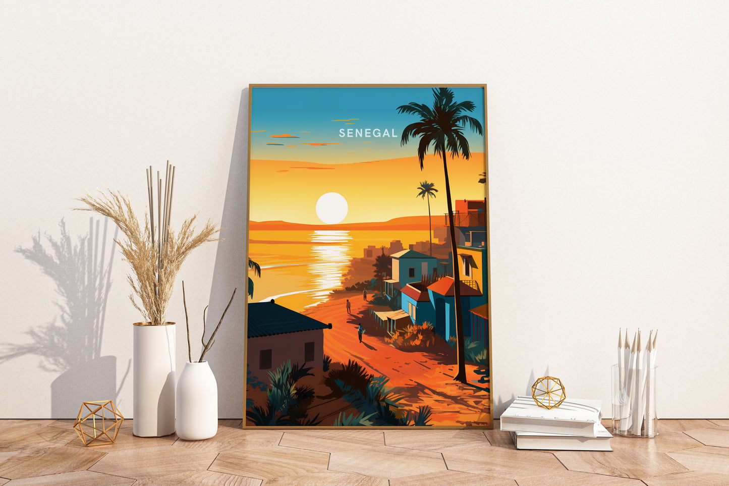 Beauty of Senegal Travel Poster Print - Pitchers Design