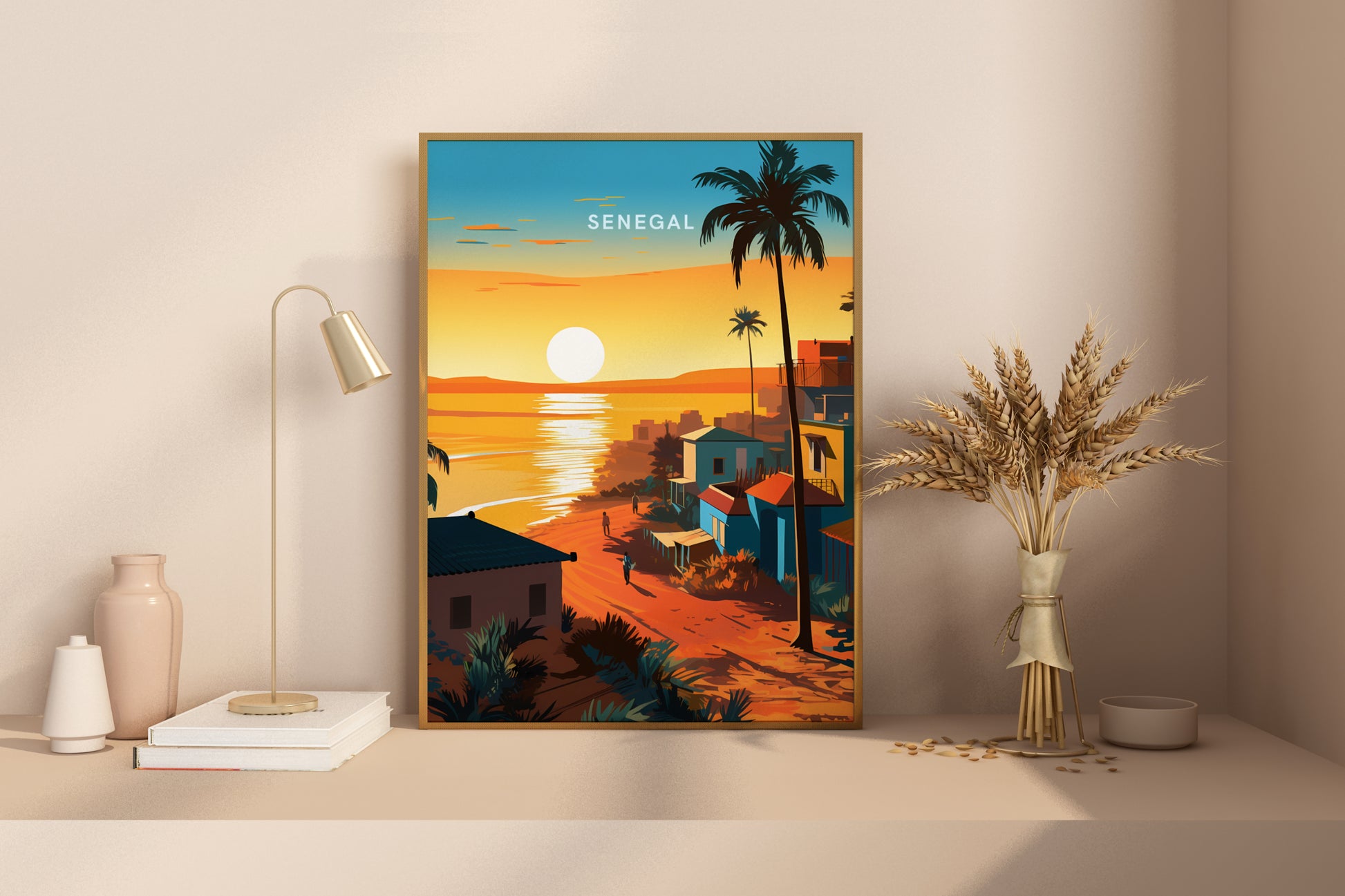 Beauty of Senegal Travel Poster Print - Pitchers Design