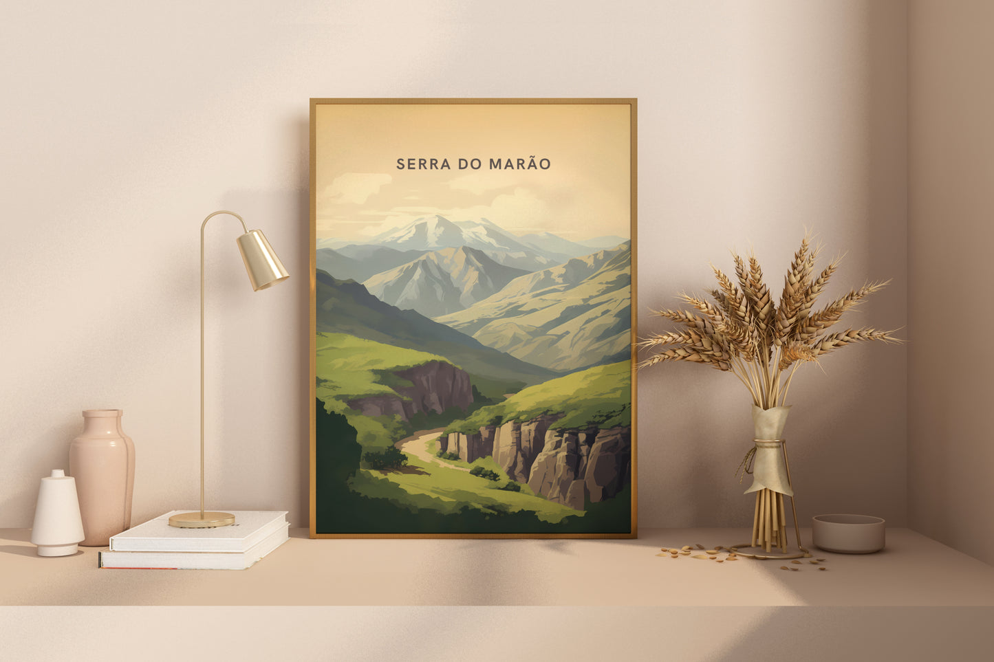 Serra do Marão Portugal Travel Print Poster - Pitchers Design