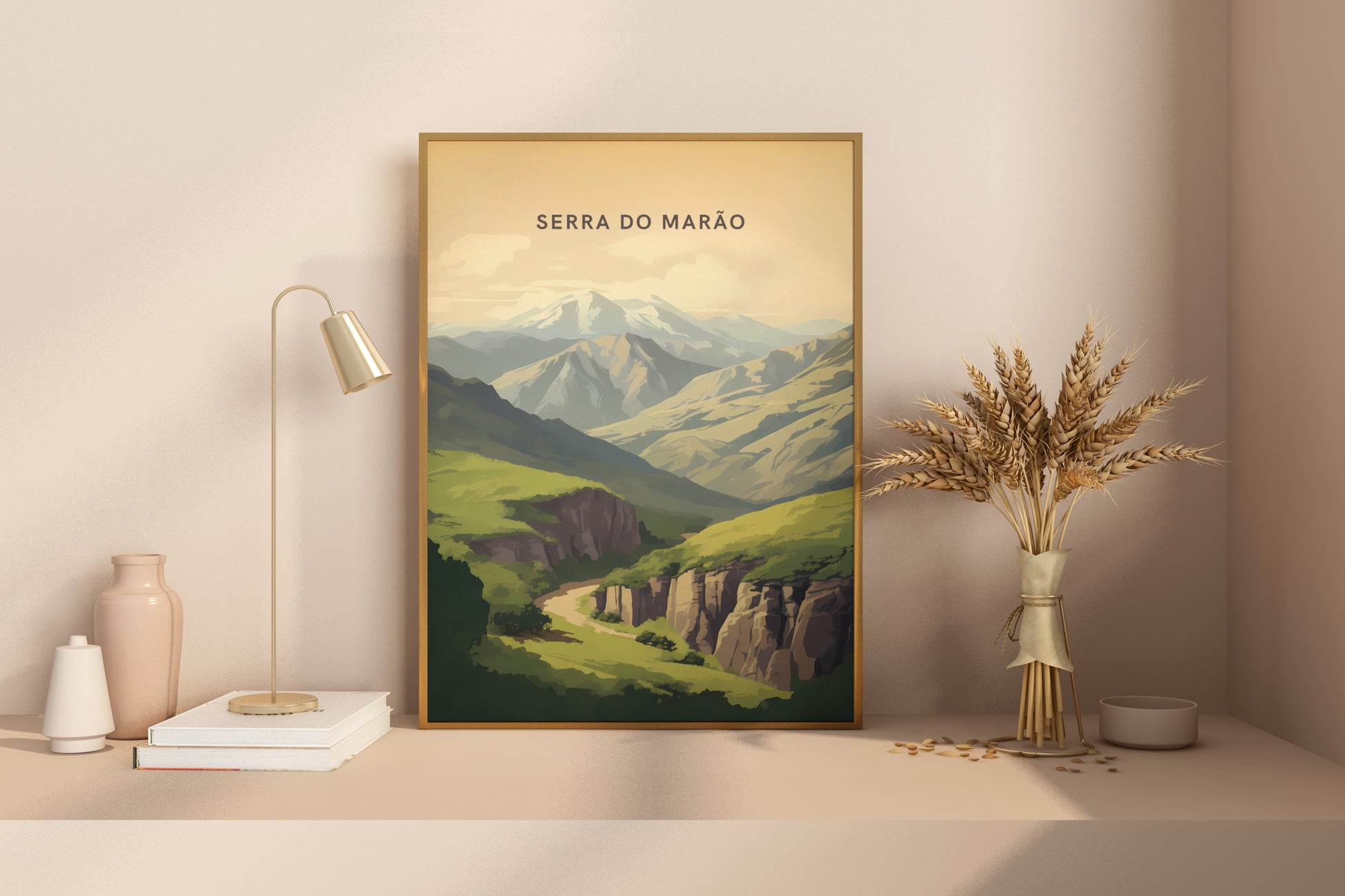 Serra do Marão Portugal Travel Print Poster - Pitchers Design