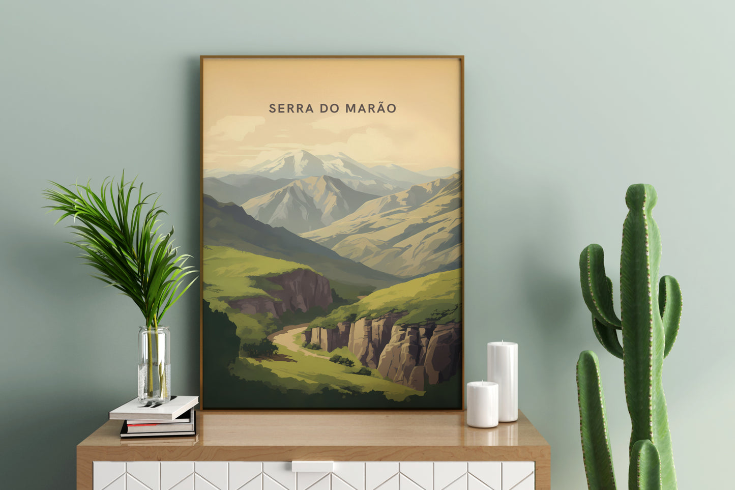 Serra do Marão Portugal Travel Print Poster - Pitchers Design