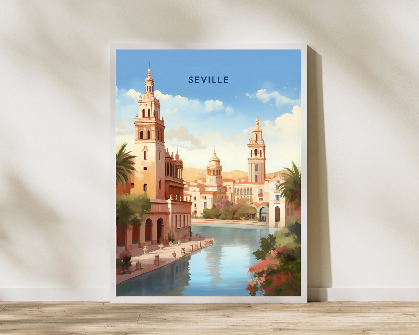 Seville Spain Travel Poster Print - Pitchers Design