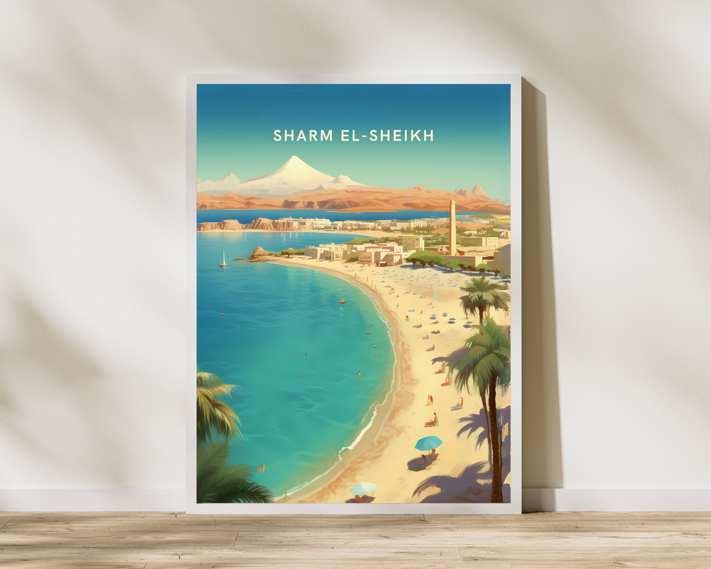 Sharm El-Sheikh Egypt Travel Poster Print - Pitchers Design