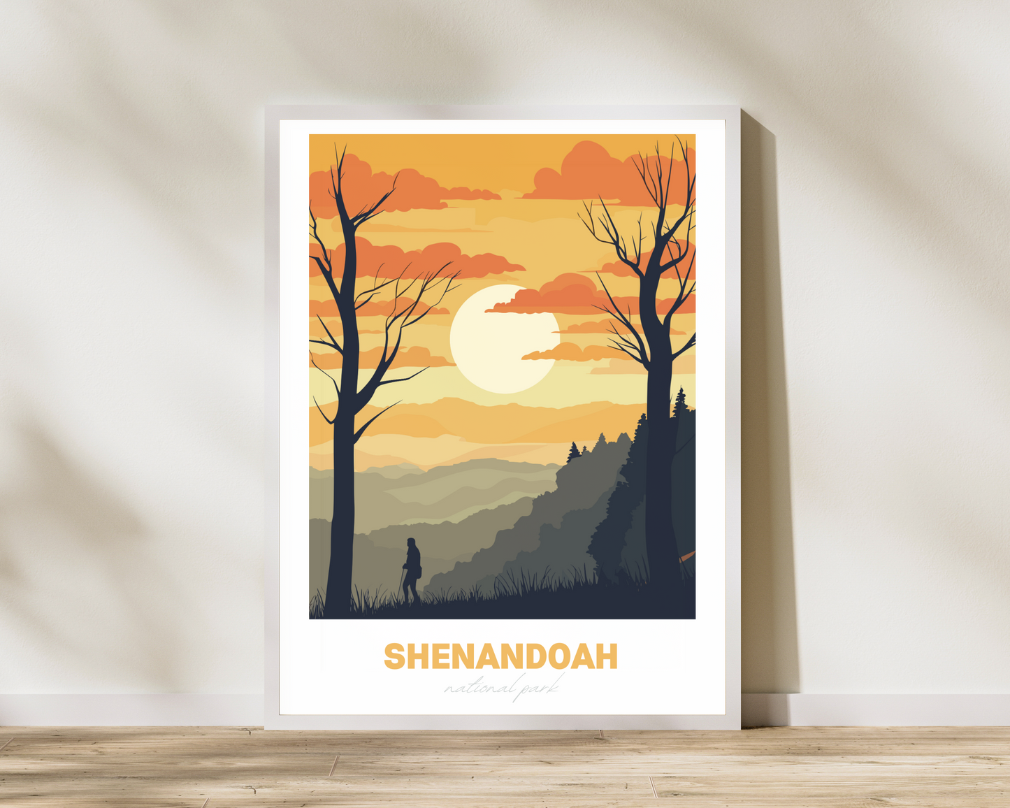 Shenandoah National Park Travel Poster Print - Pitchers Design