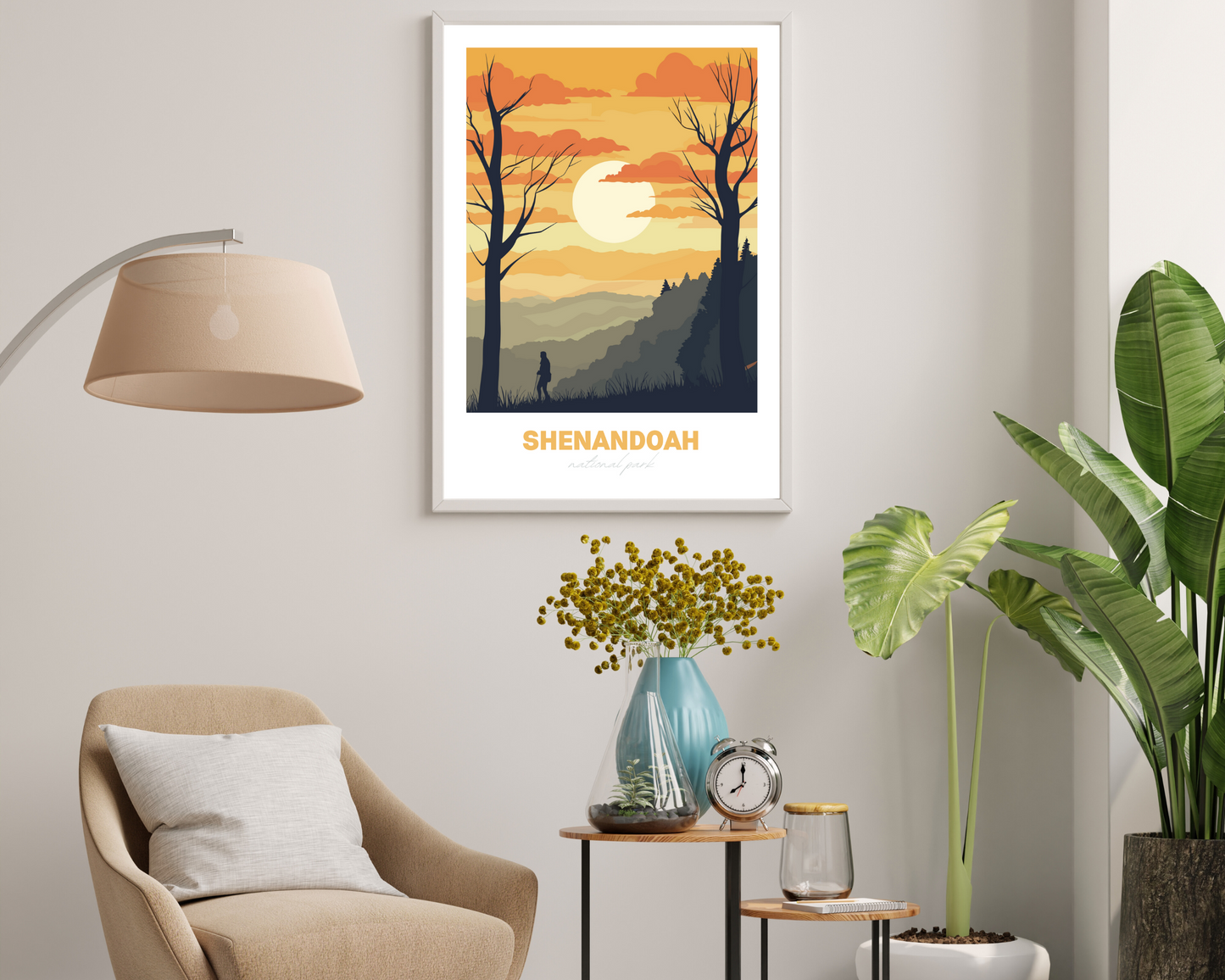 Shenandoah National Park Travel Poster Print - Pitchers Design