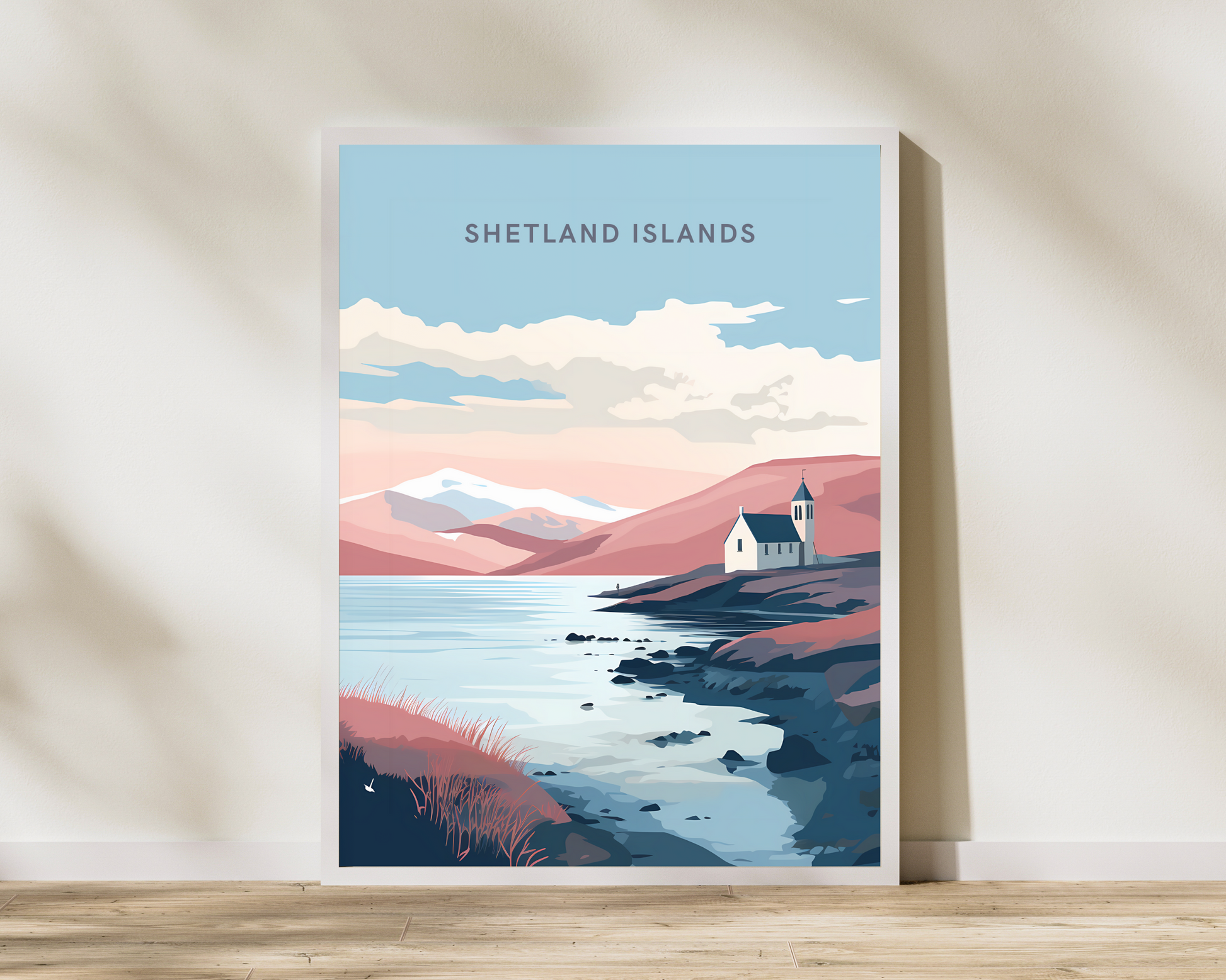 Shetland Islands Travel Poster Print - Pitchers Design