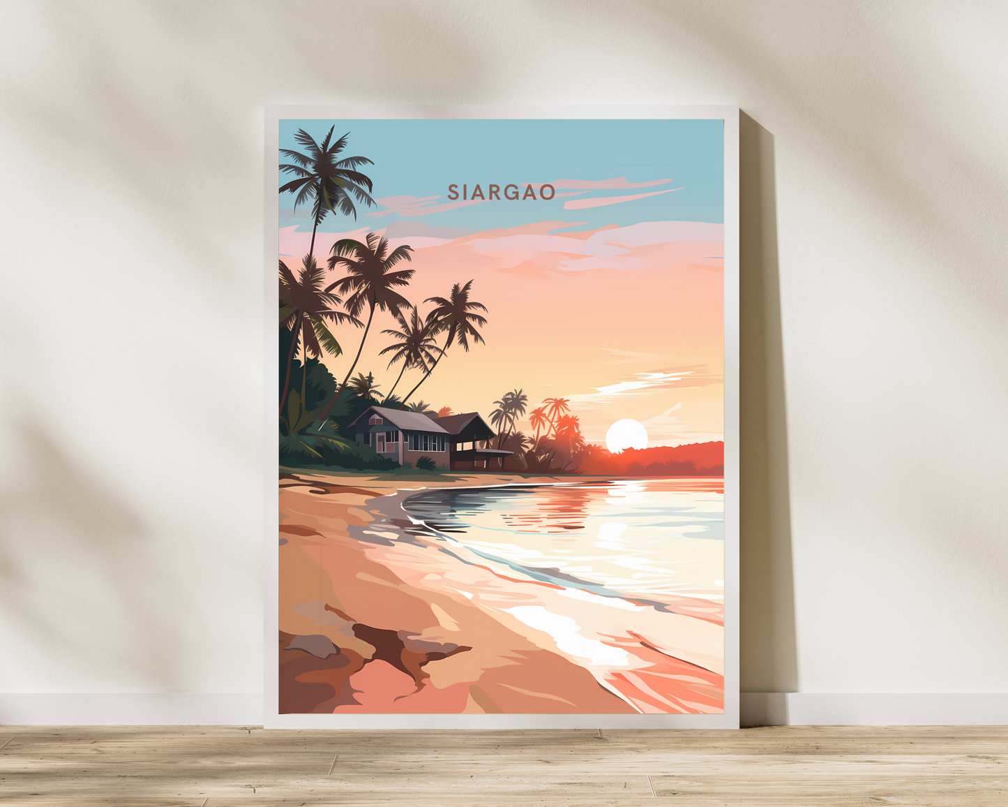 Siargao Philippines Travel Poster Print - Pitchers Design