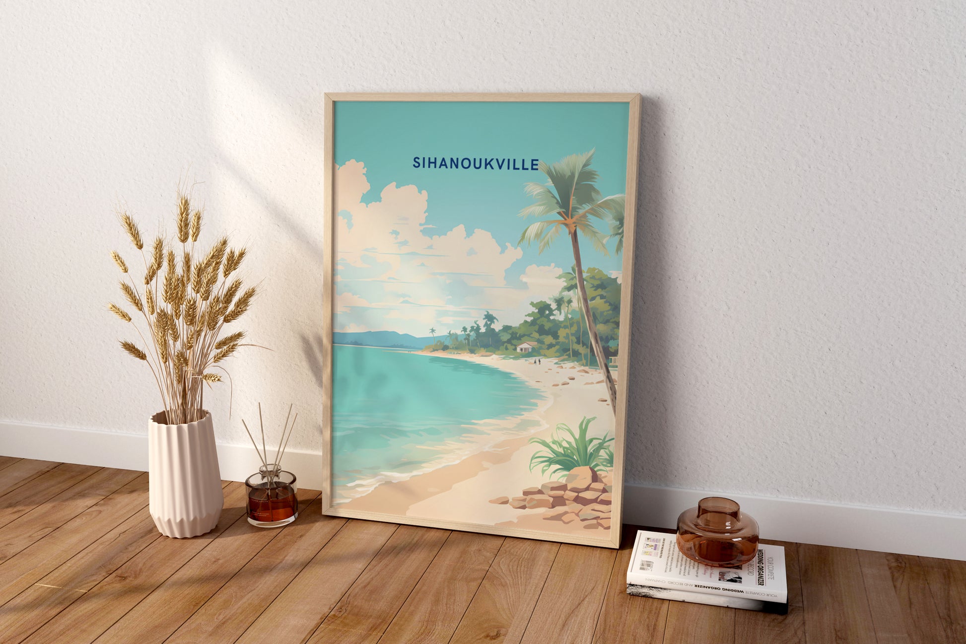 Sihanoukville Cambodia Travel Print Poster - Pitchers Design