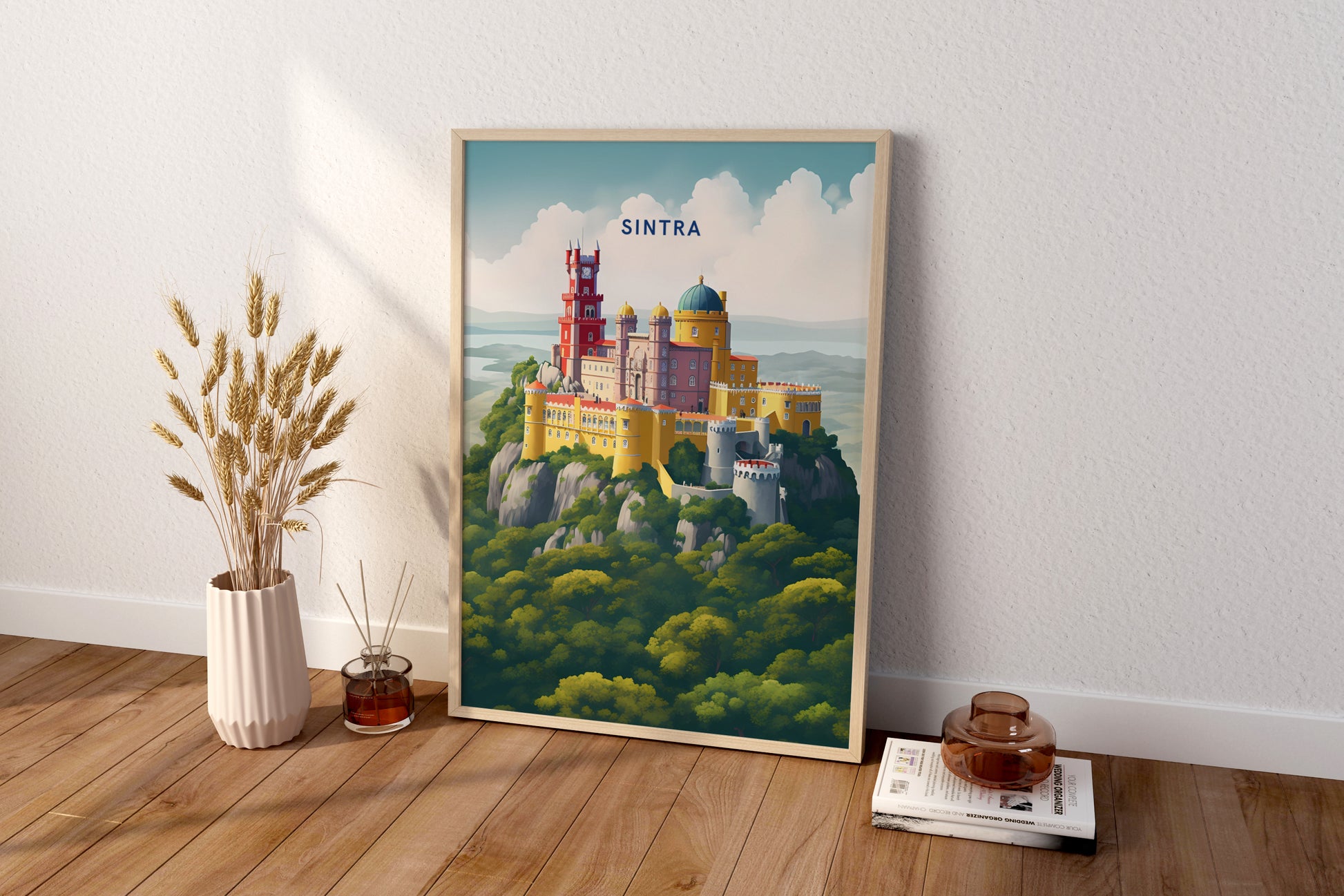 Sintra Portugal Travel Print Poster - Pitchers Design