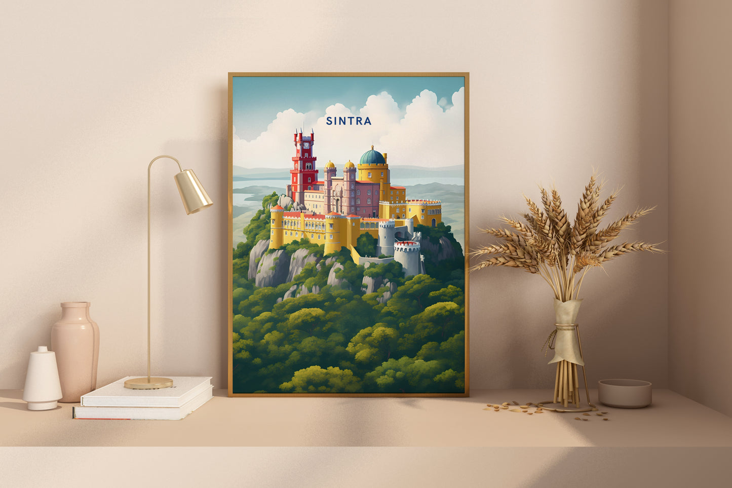 Sintra Portugal Travel Print Poster - Pitchers Design