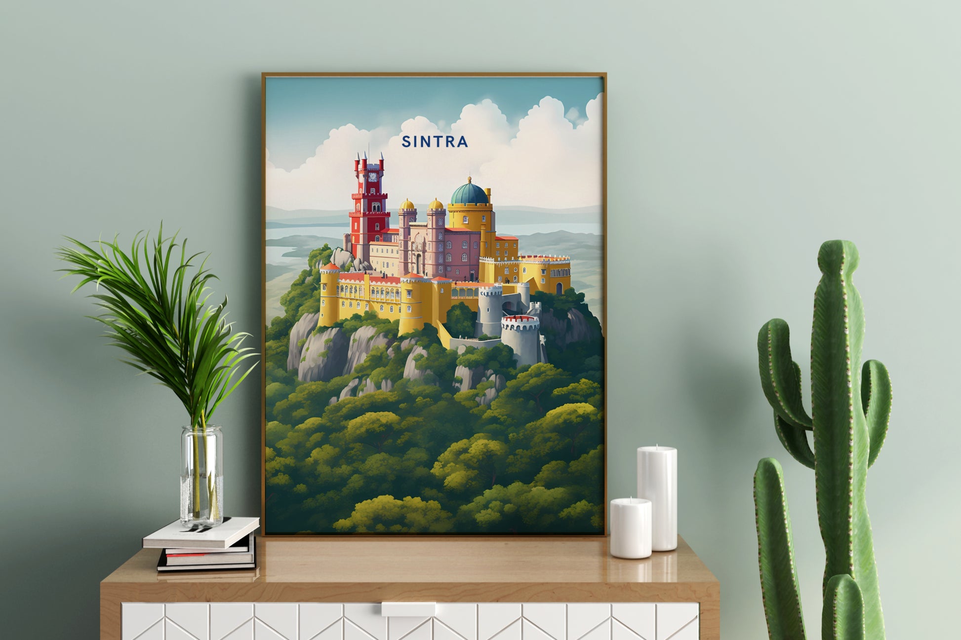 Sintra Portugal Travel Print Poster - Pitchers Design