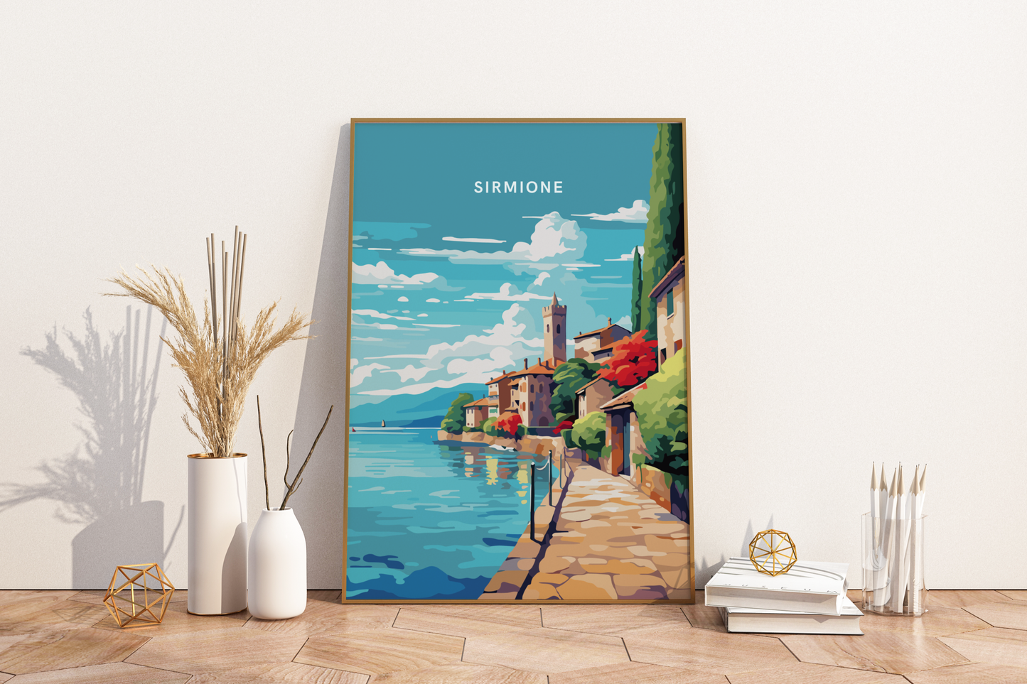 Sirmione Italien Reisedruck Poster