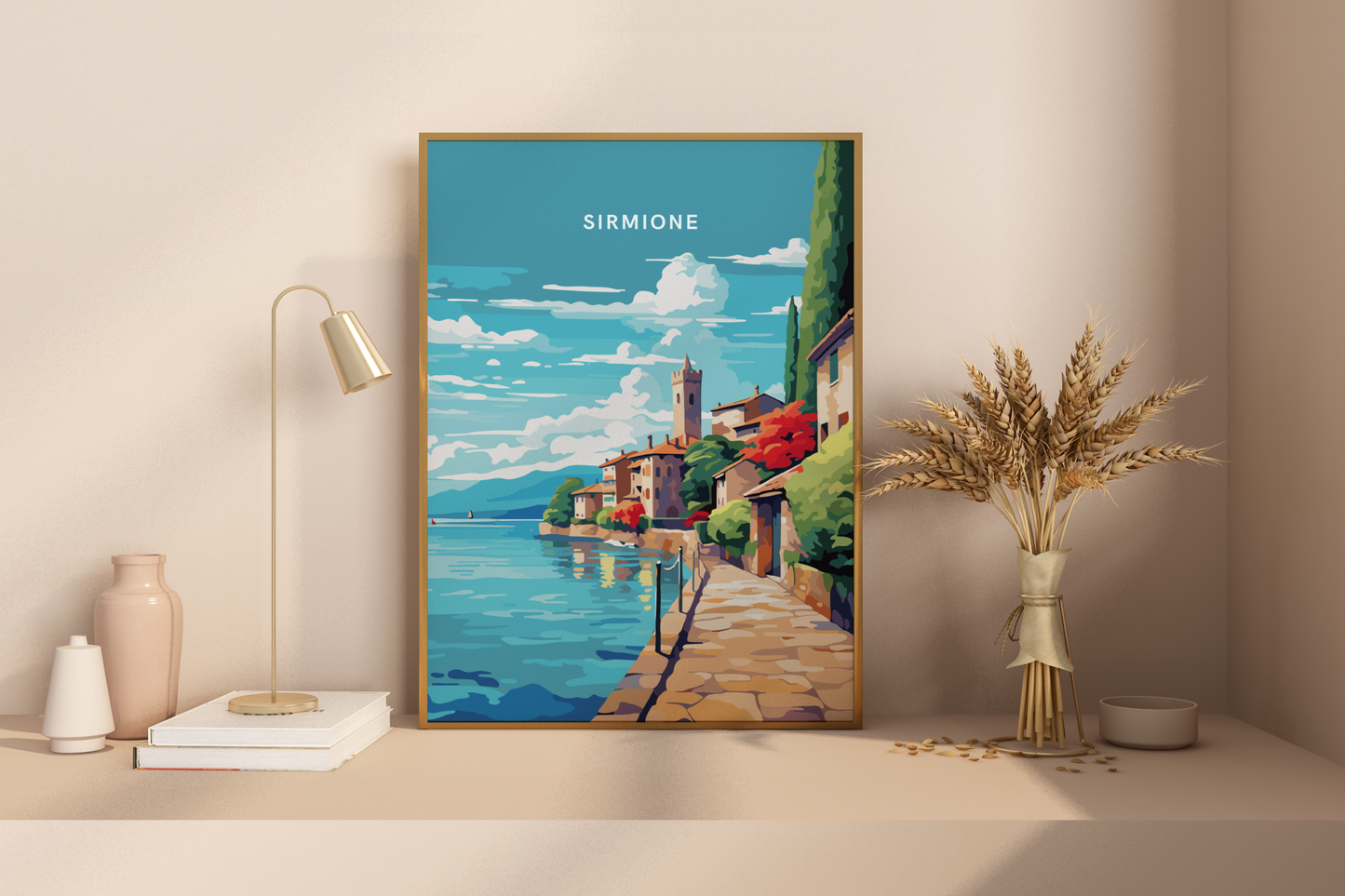 Sirmione Italien Reisedruck Poster