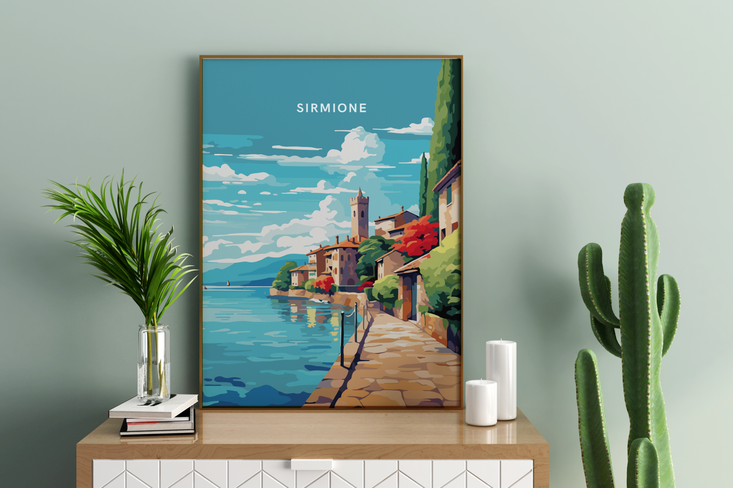 Sirmione Italien Reisedruck Poster