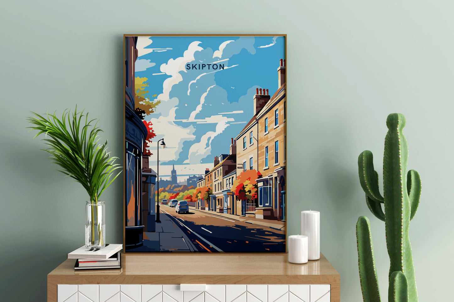 Skipton England UK Travel Print Poster