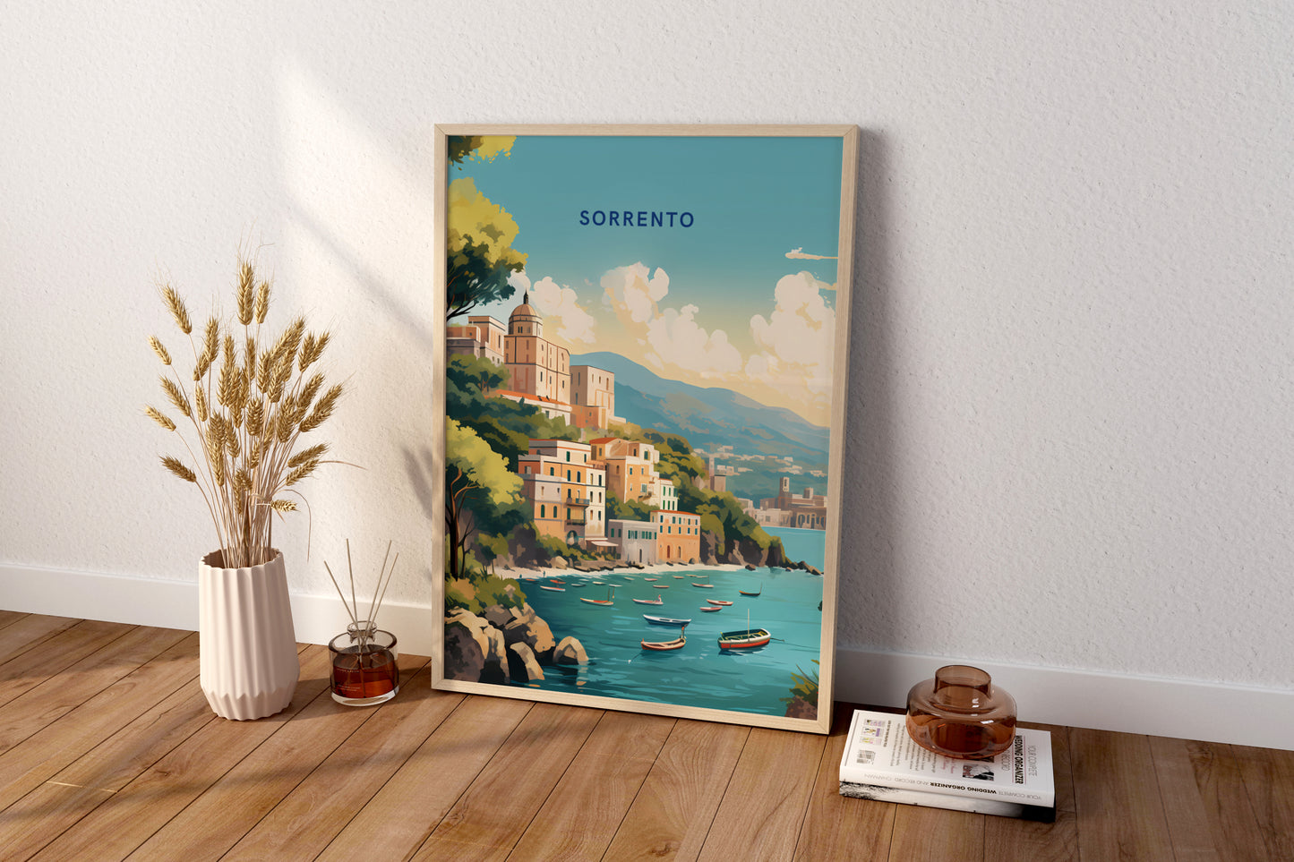 Sorrento Italy Travel Print Poster - Pitchers Design