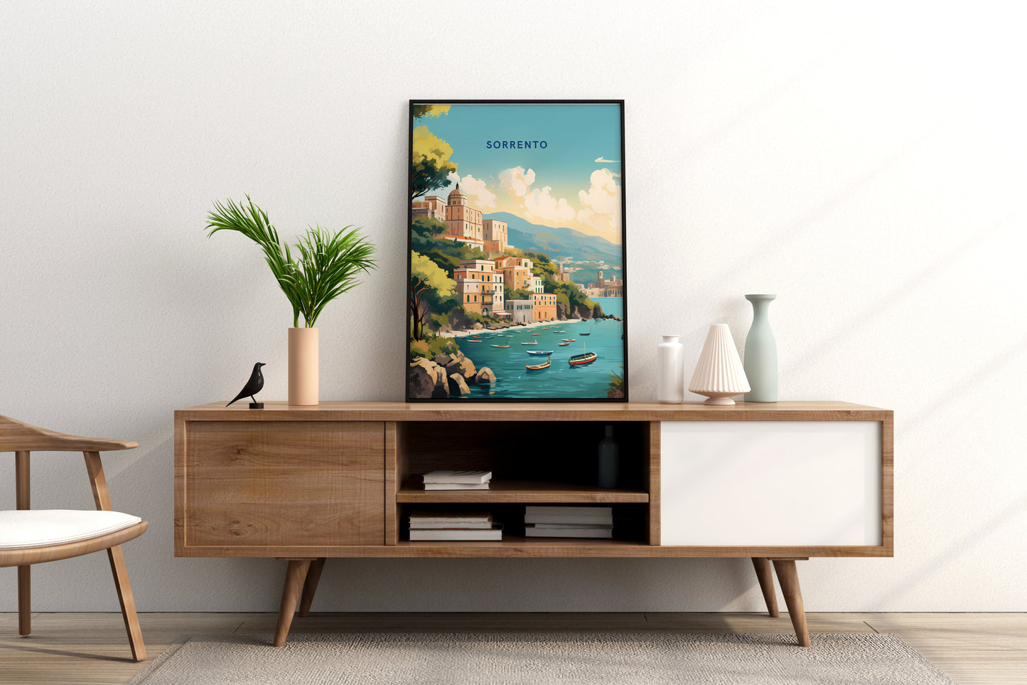 Sorrento Italy Travel Print Poster - Pitchers Design