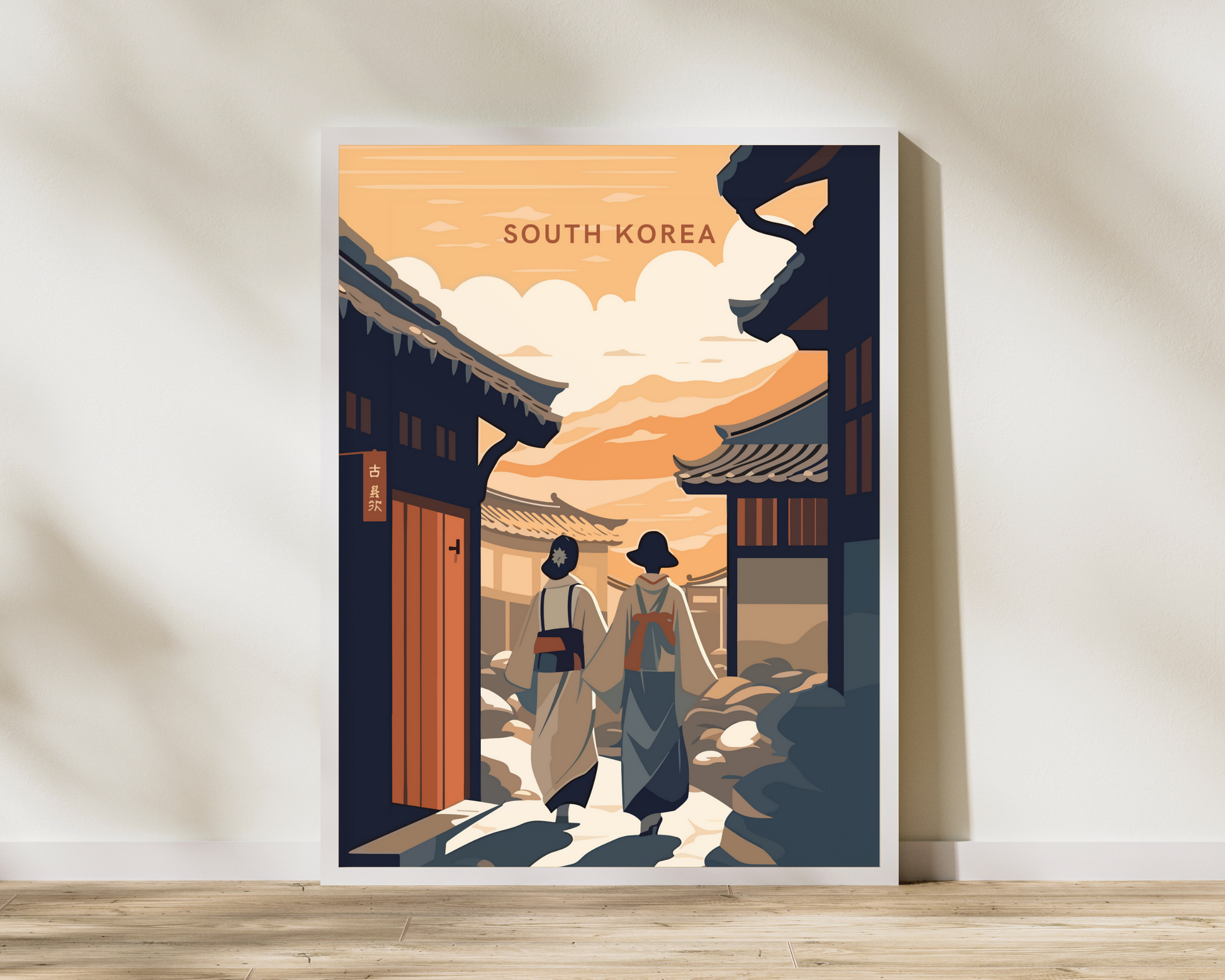 South Korea Travel Poster Print - Pitchers Design