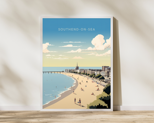 Southend-on-Sea Essex England Travel Poster Print - Pitchers Design