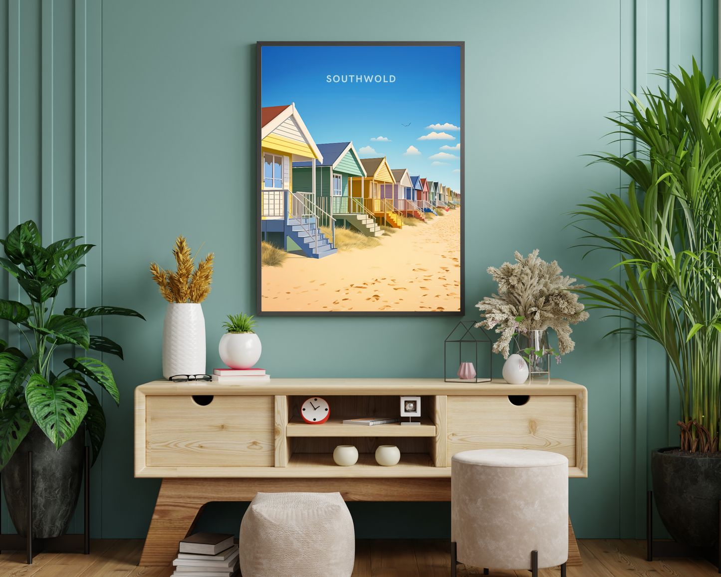 Southwold England Travel Poster Print - Pitchers Design