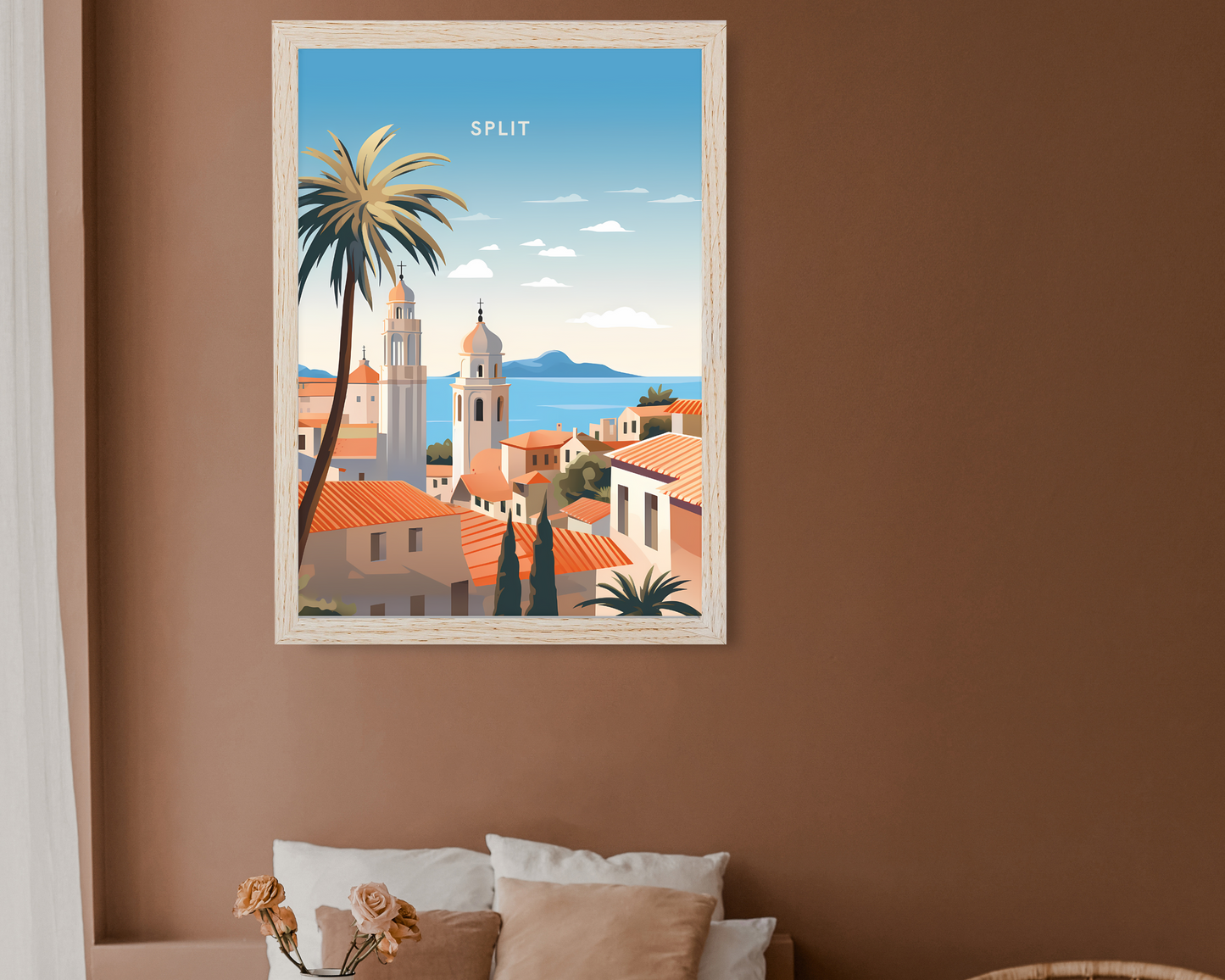 Split Croatia Travel Poster Print - Pitchers Design