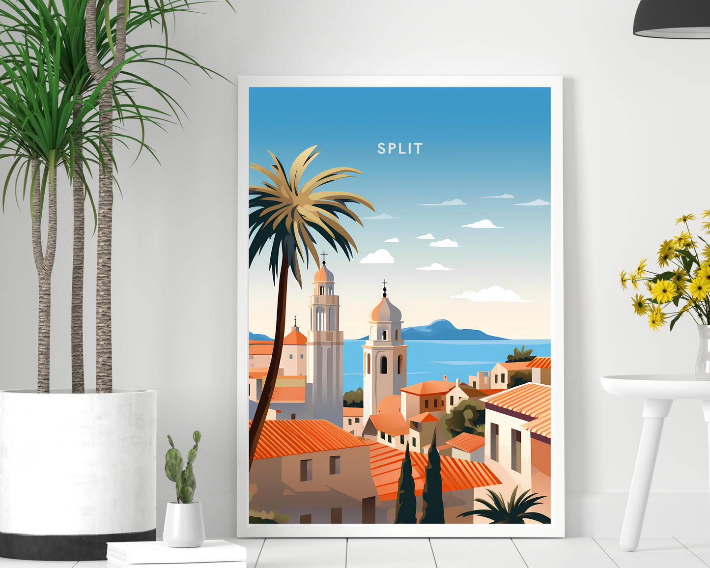 Split Croatia Travel Poster Print - Pitchers Design