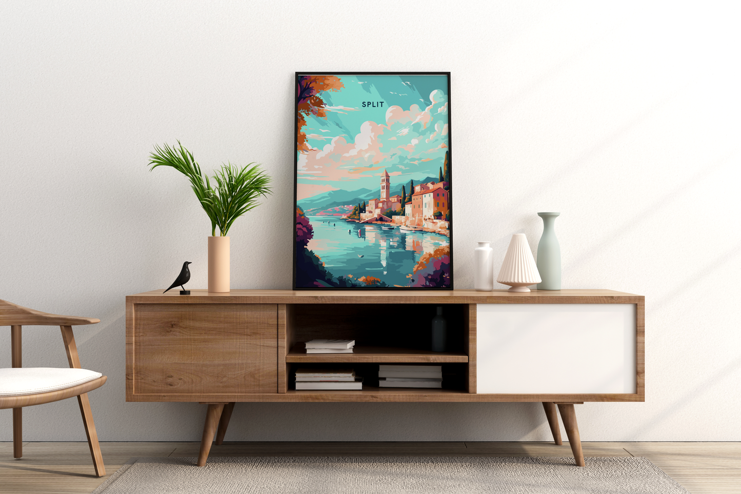 Split Croatia Travel Print Poster