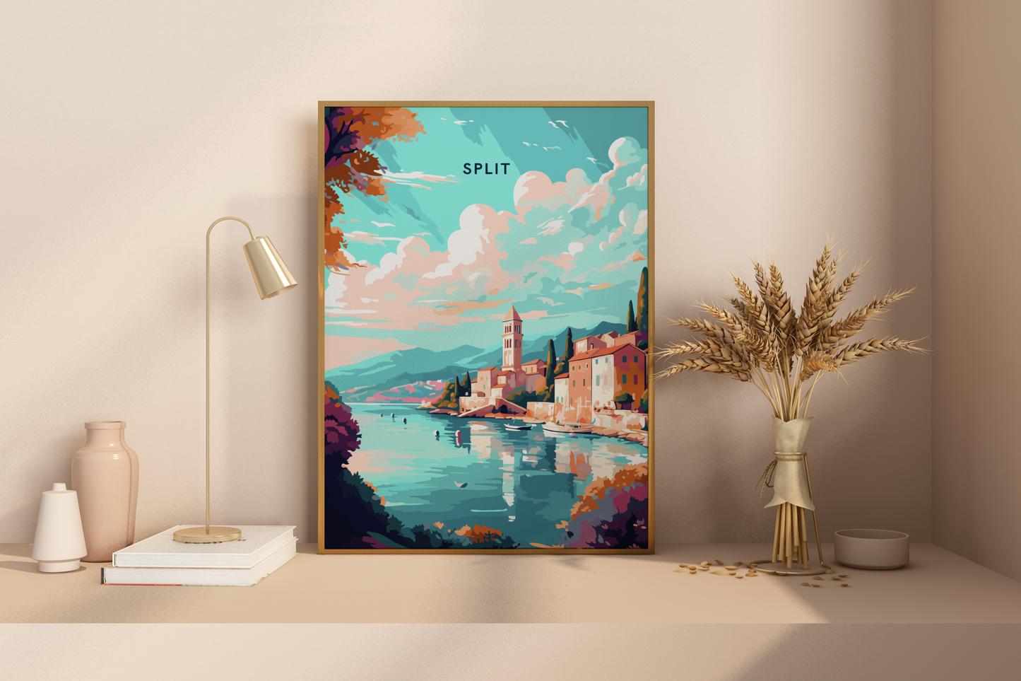 Split Croatia Travel Print Poster