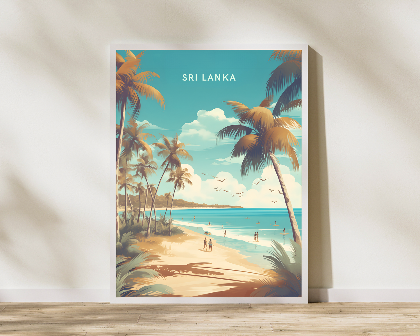 Beaches of Sri Lanka Travel Poster Print - Pitchers Design