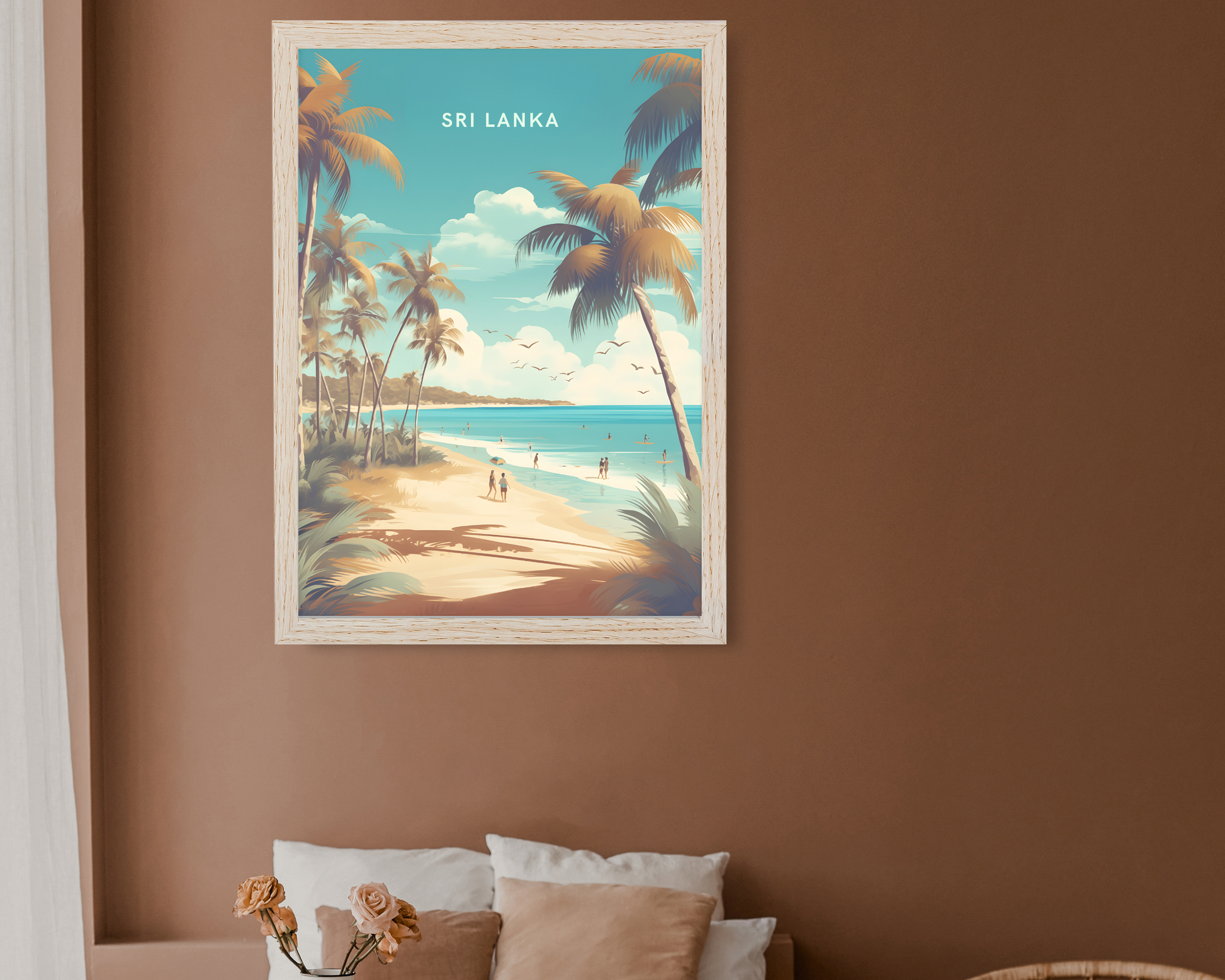 Beaches of Sri Lanka Travel Poster Print - Pitchers Design