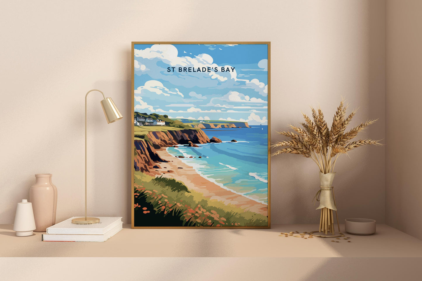 Póster de viaje de St Brelade's Bay Jersey