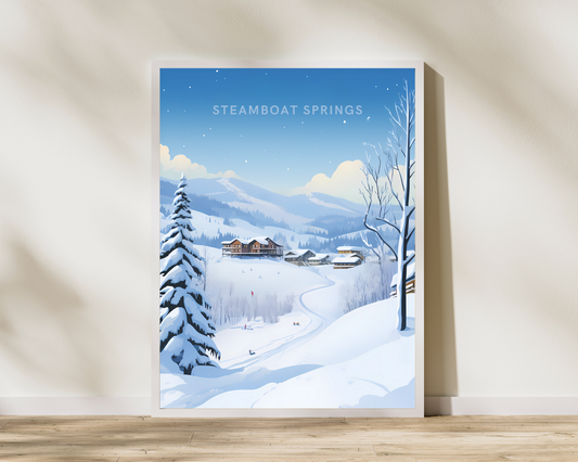 Steamboat Springs Colorado Travel Poster Print - Pitchers Design