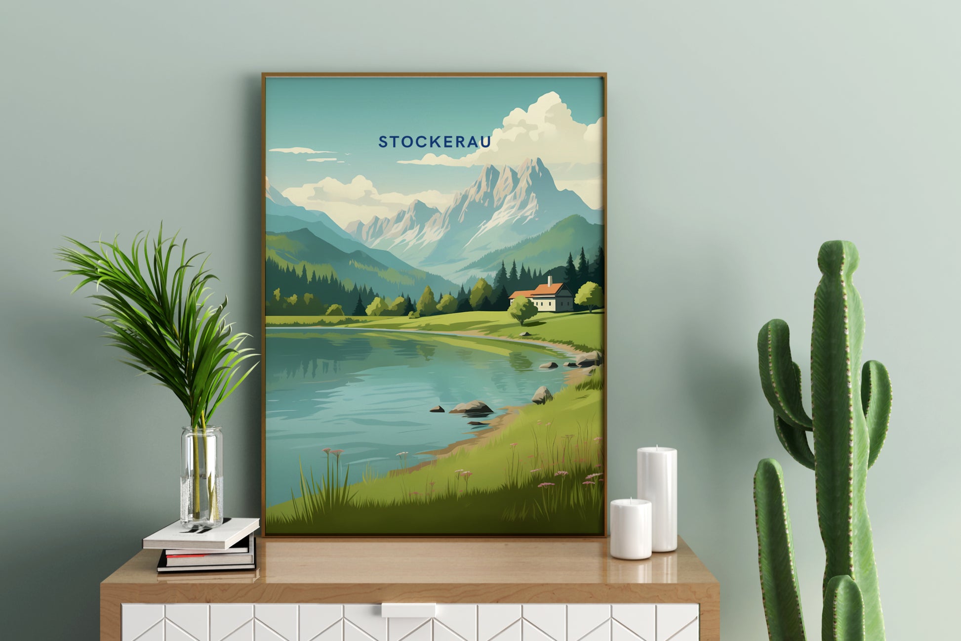 Stockerau Austria Travel Print Poster - Pitchers Design