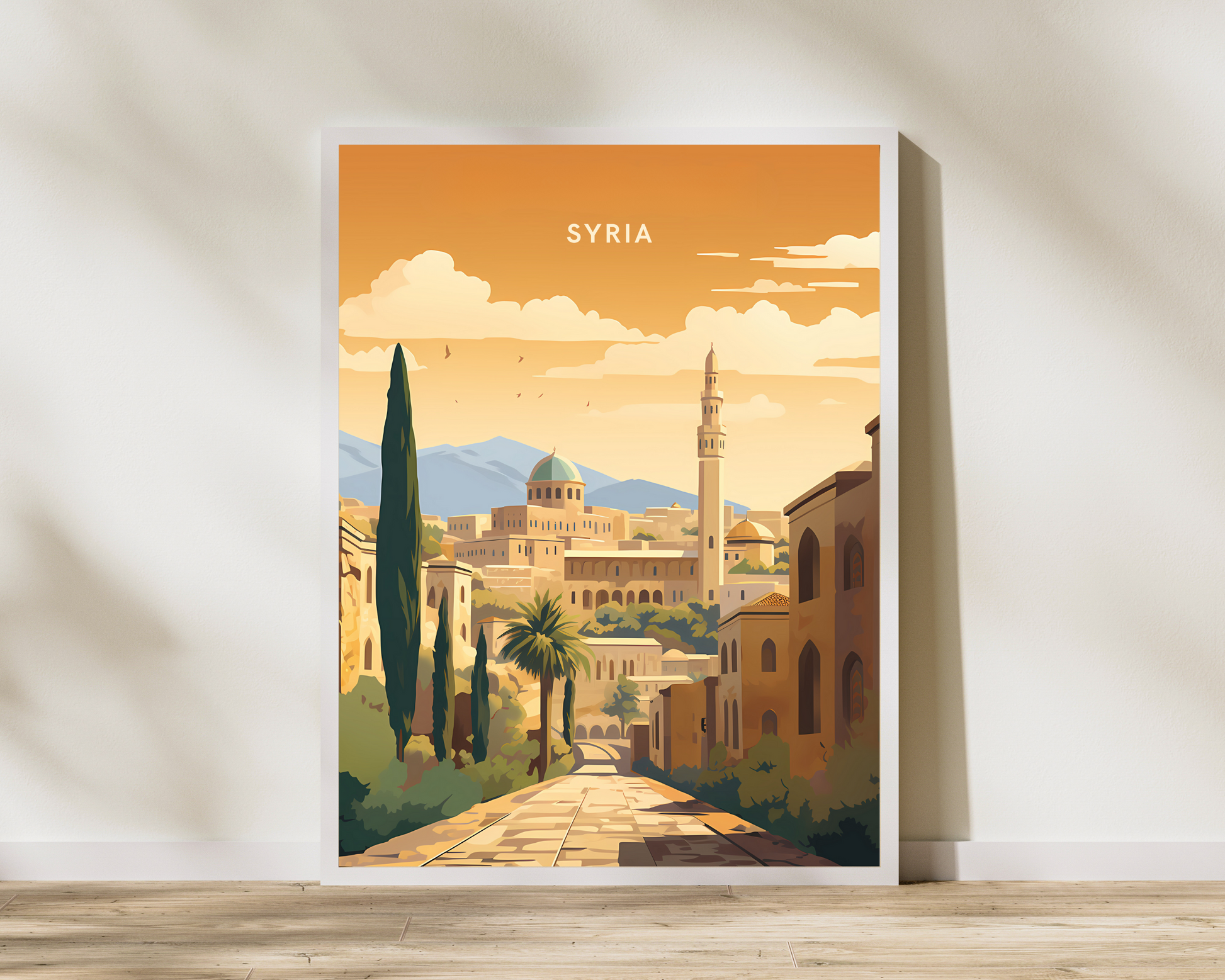 Syria Travel Poster Print - Pitchers Design