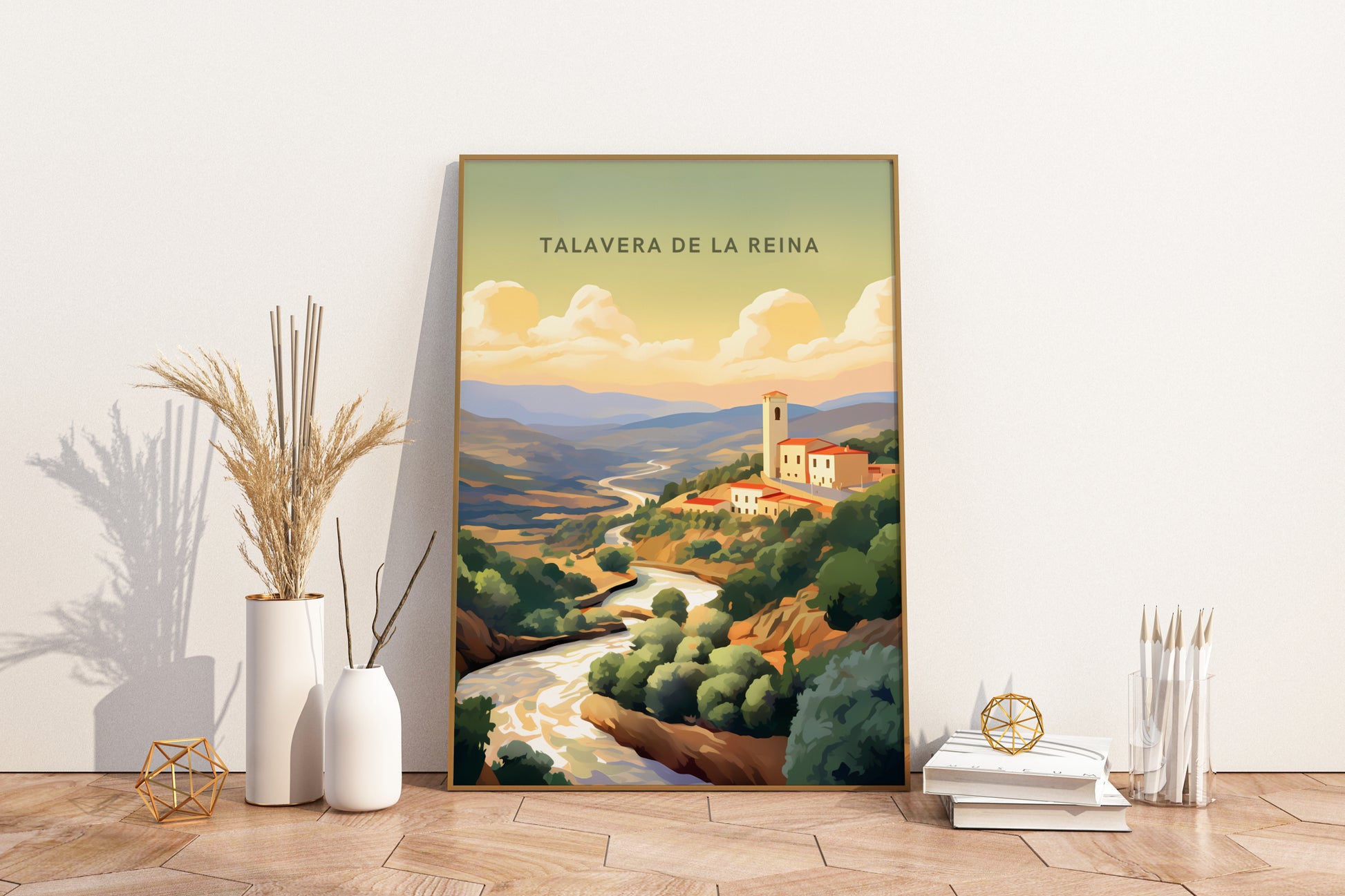 Talavera de la Reina Spain Travel Poster Print - Pitchers Design