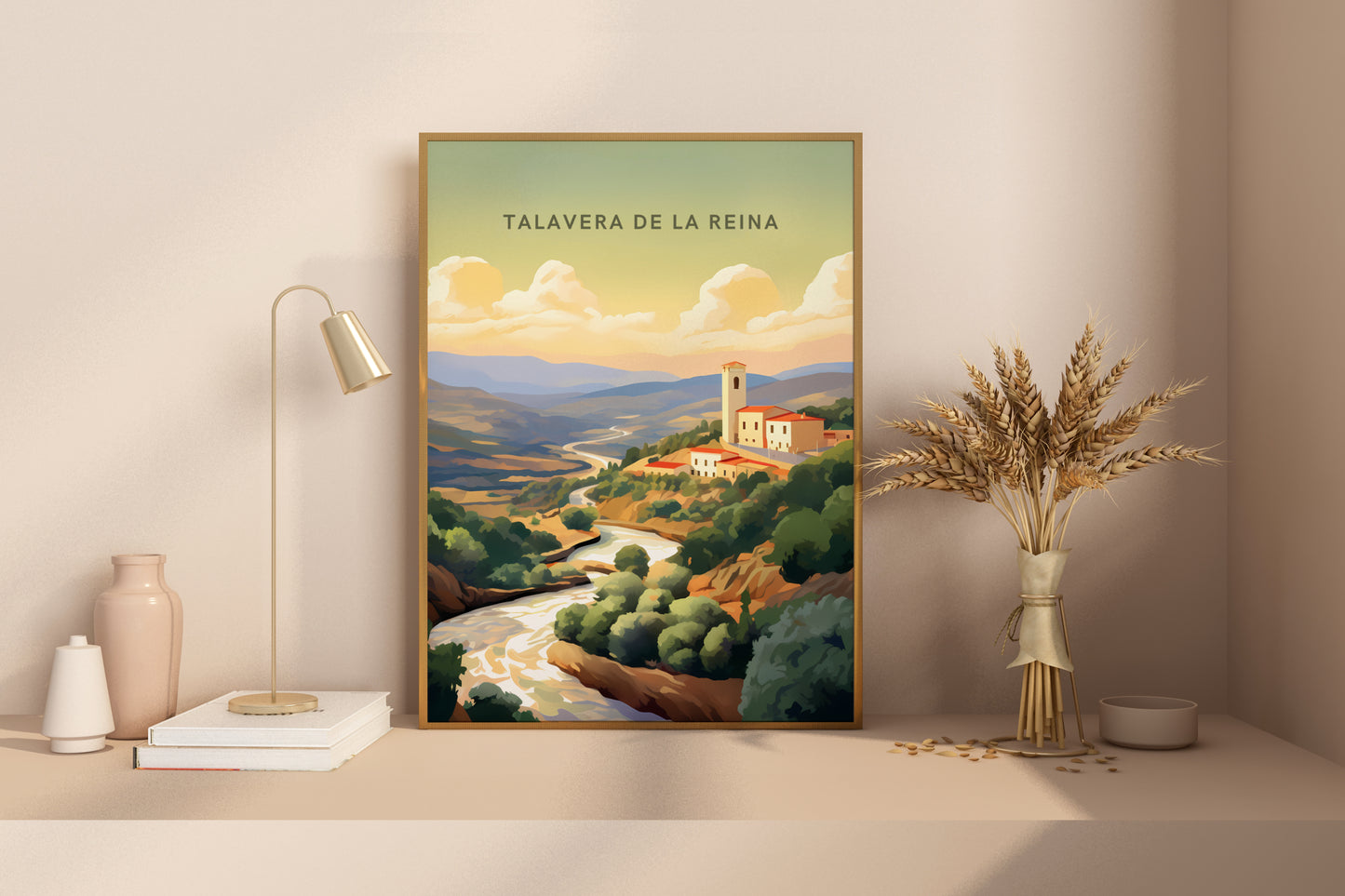 Talavera de la Reina Spain Travel Poster Print - Pitchers Design